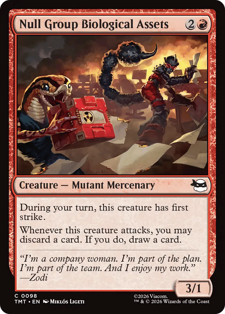 Actifs biologiques du groupe Null — Teenage Mutant Ninja Turtles — Magic: The Gathering