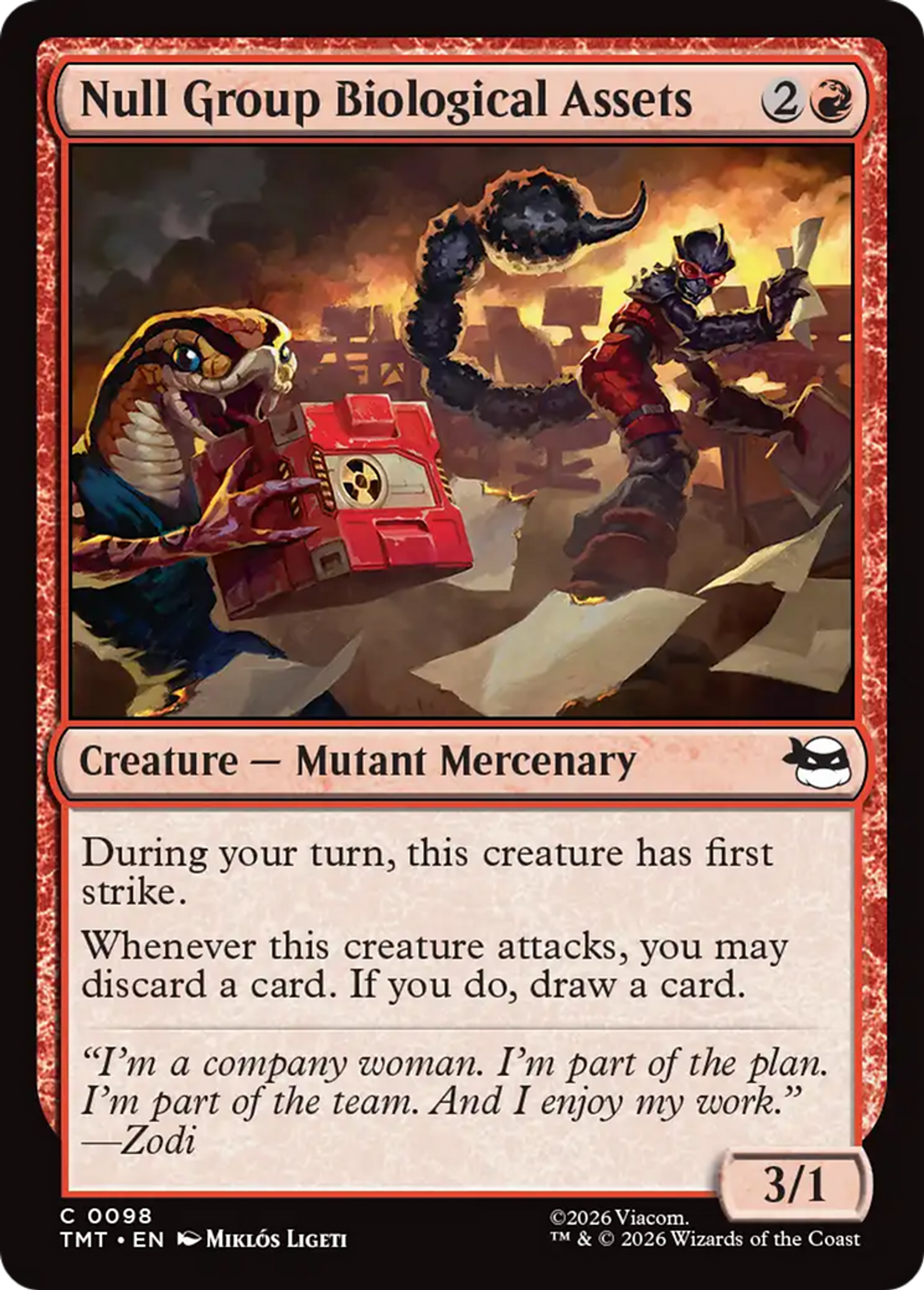 Null Group Biological Assets — Teenage Mutant Ninja Turtles — Magic: The Gathering