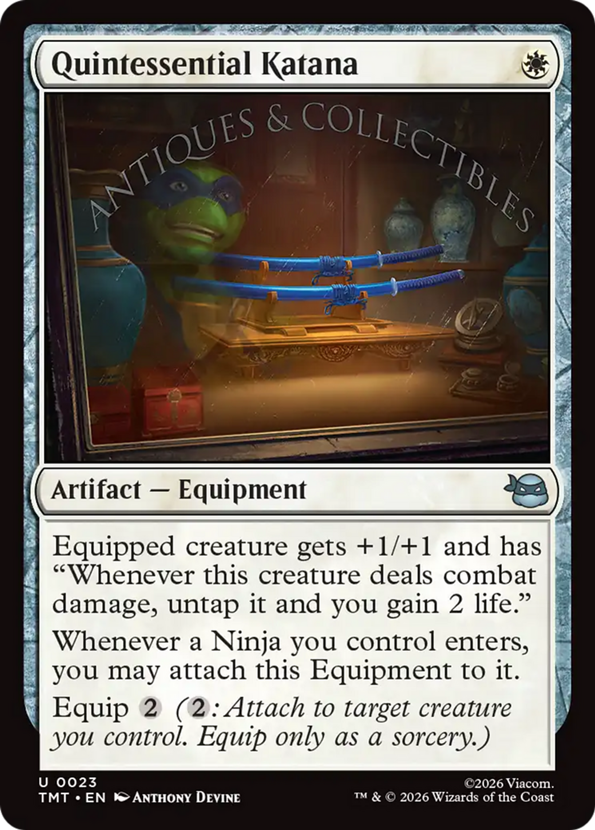 Quintessential Katana — Teenage Mutant Ninja Turtles — Magic: The Gathering
