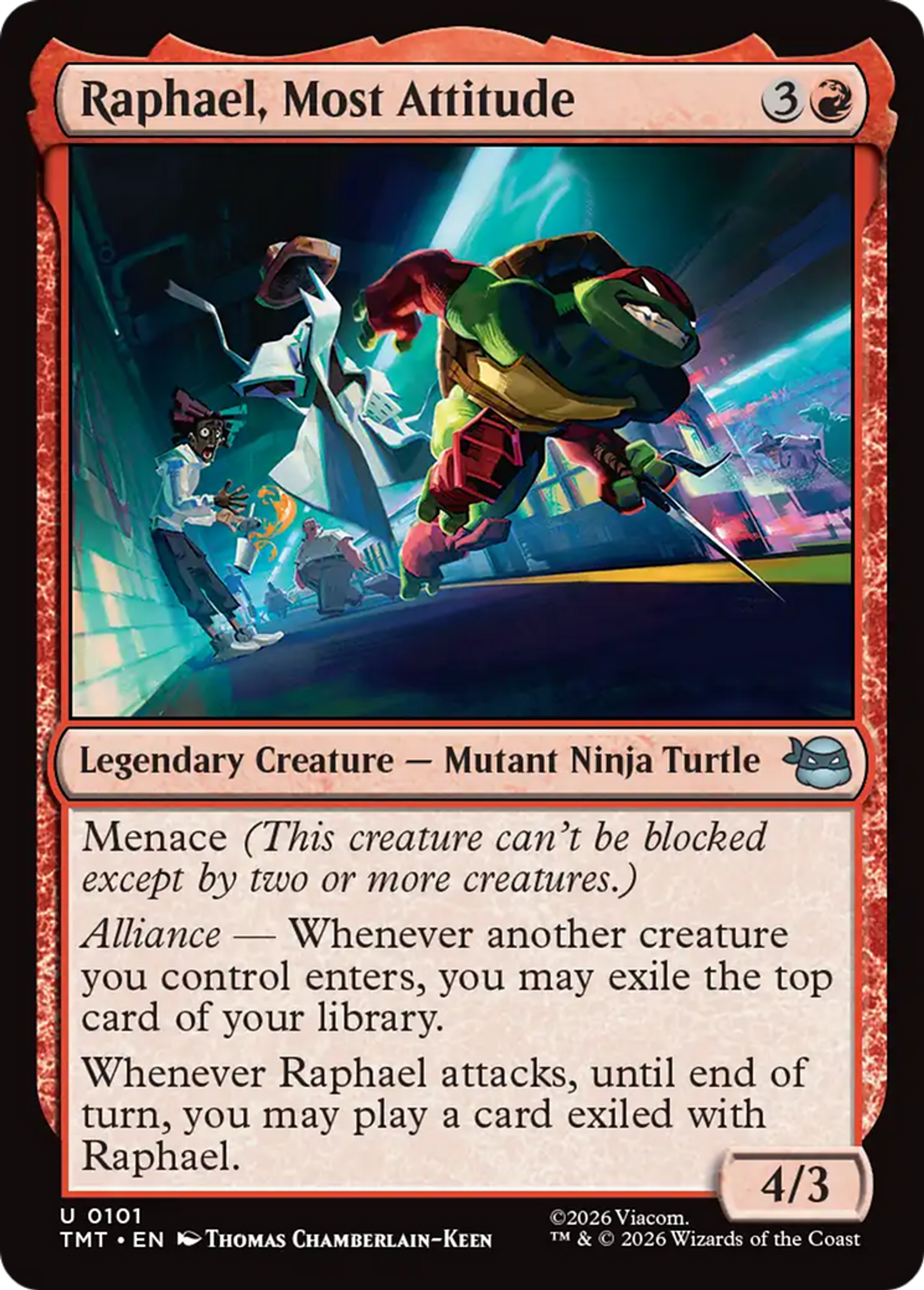 Raphael, Most Attitude — Teenage Mutant Ninja Turtles — Magic: The Gathering
