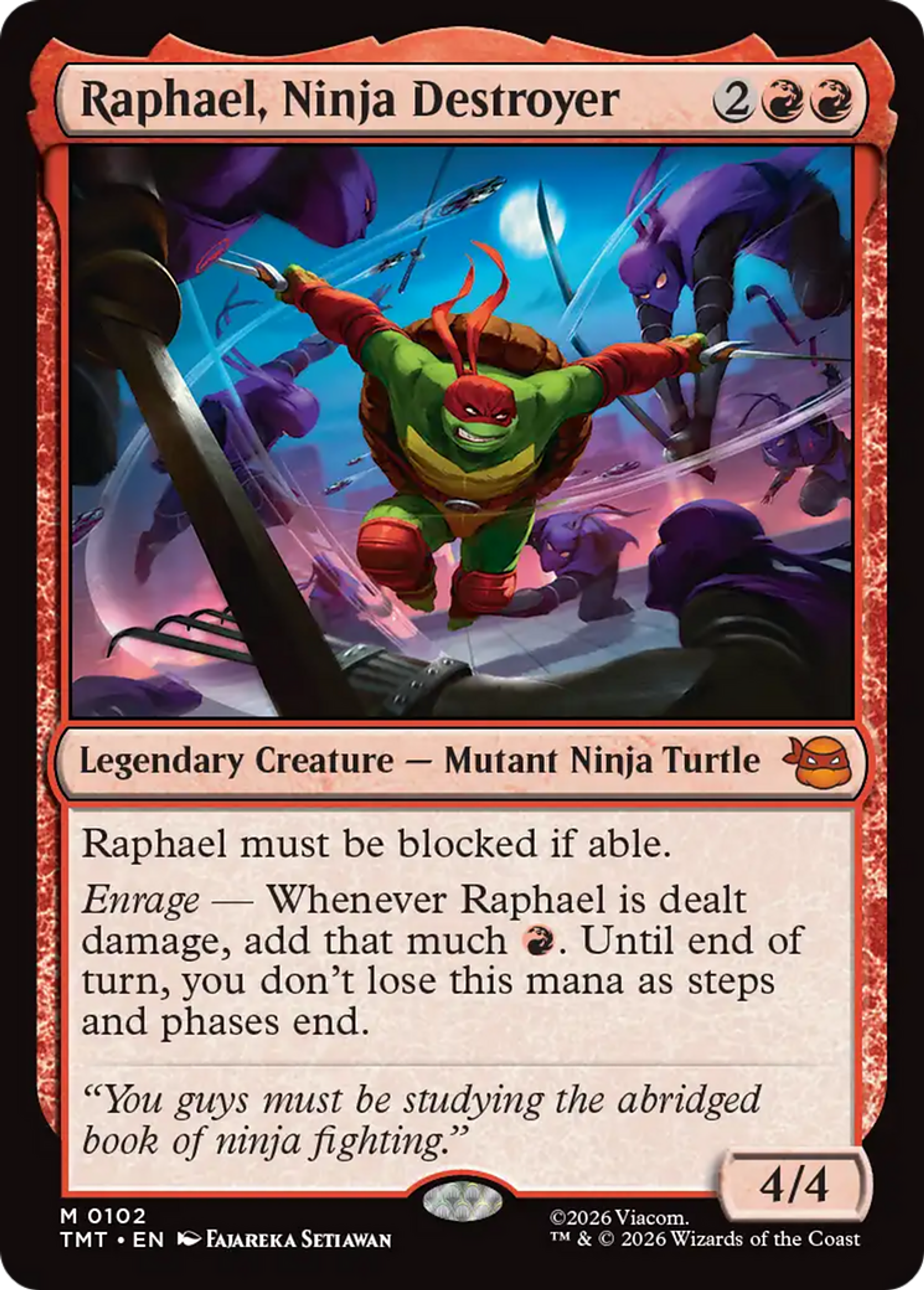 Raphael, Ninja Destroyer — Teenage Mutant Ninja Turtles — Magic: The Gathering