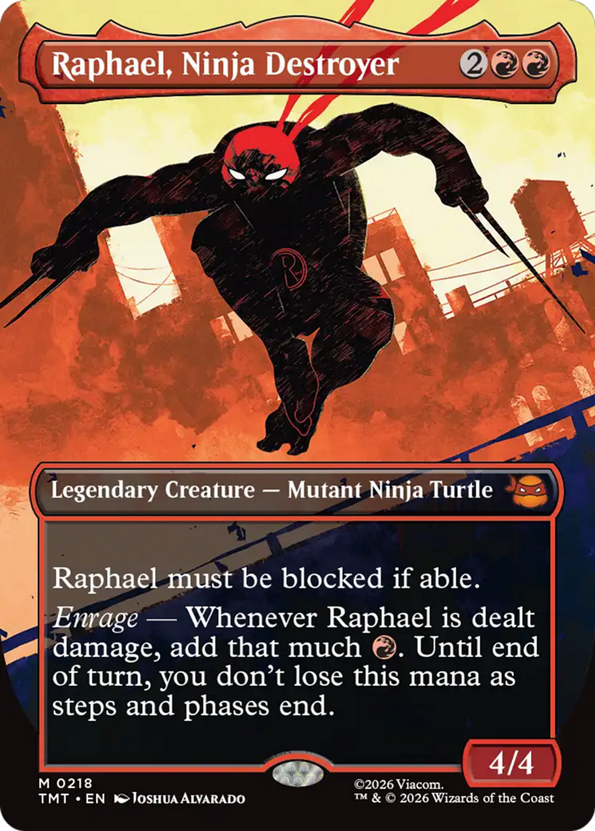 Raphael, destructeur ninja — Teenage Mutant Ninja Turtles — Magic: The Gathering