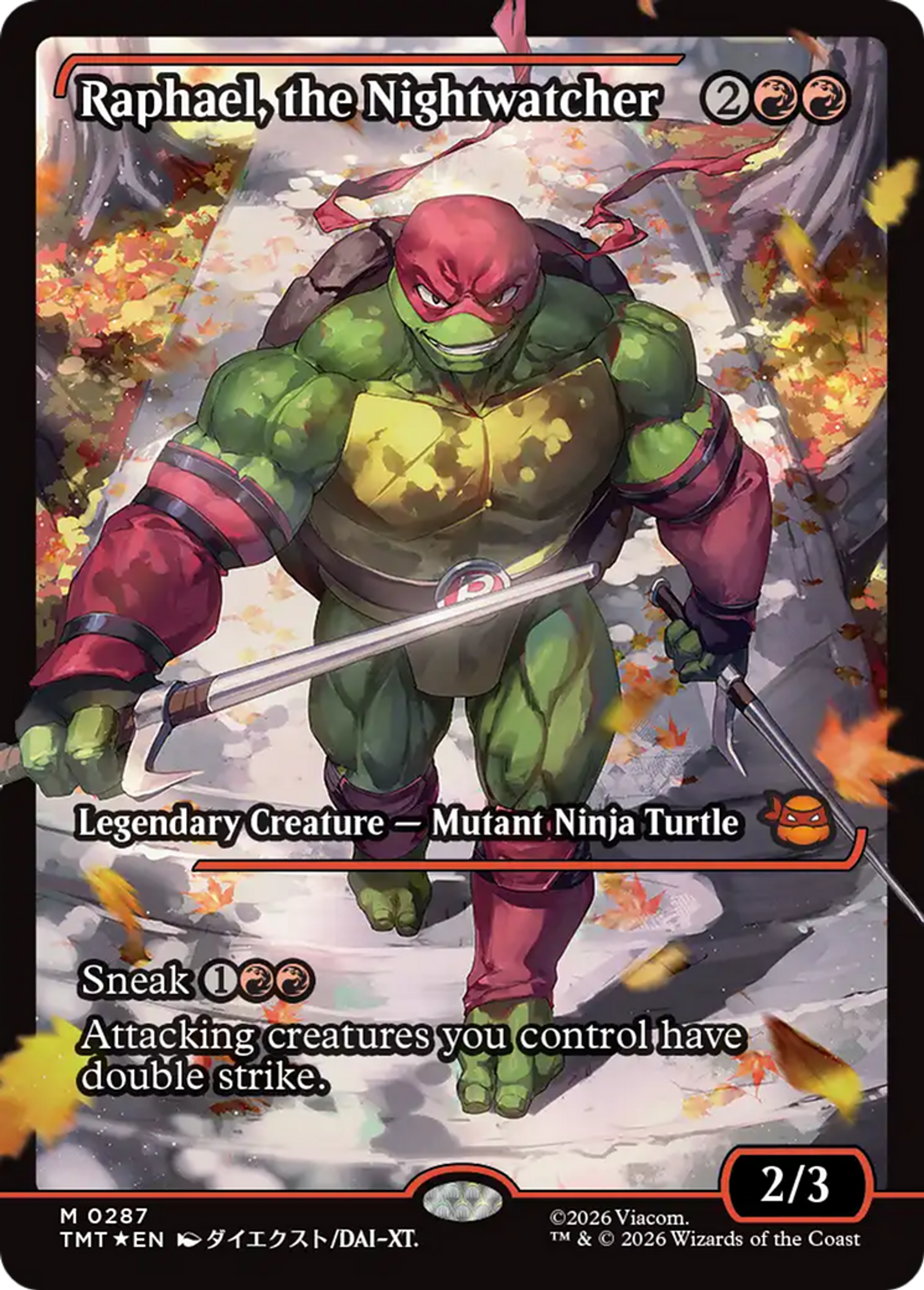 Raphael, la sentinelle — Teenage Mutant Ninja Turtles — Magic: The Gathering