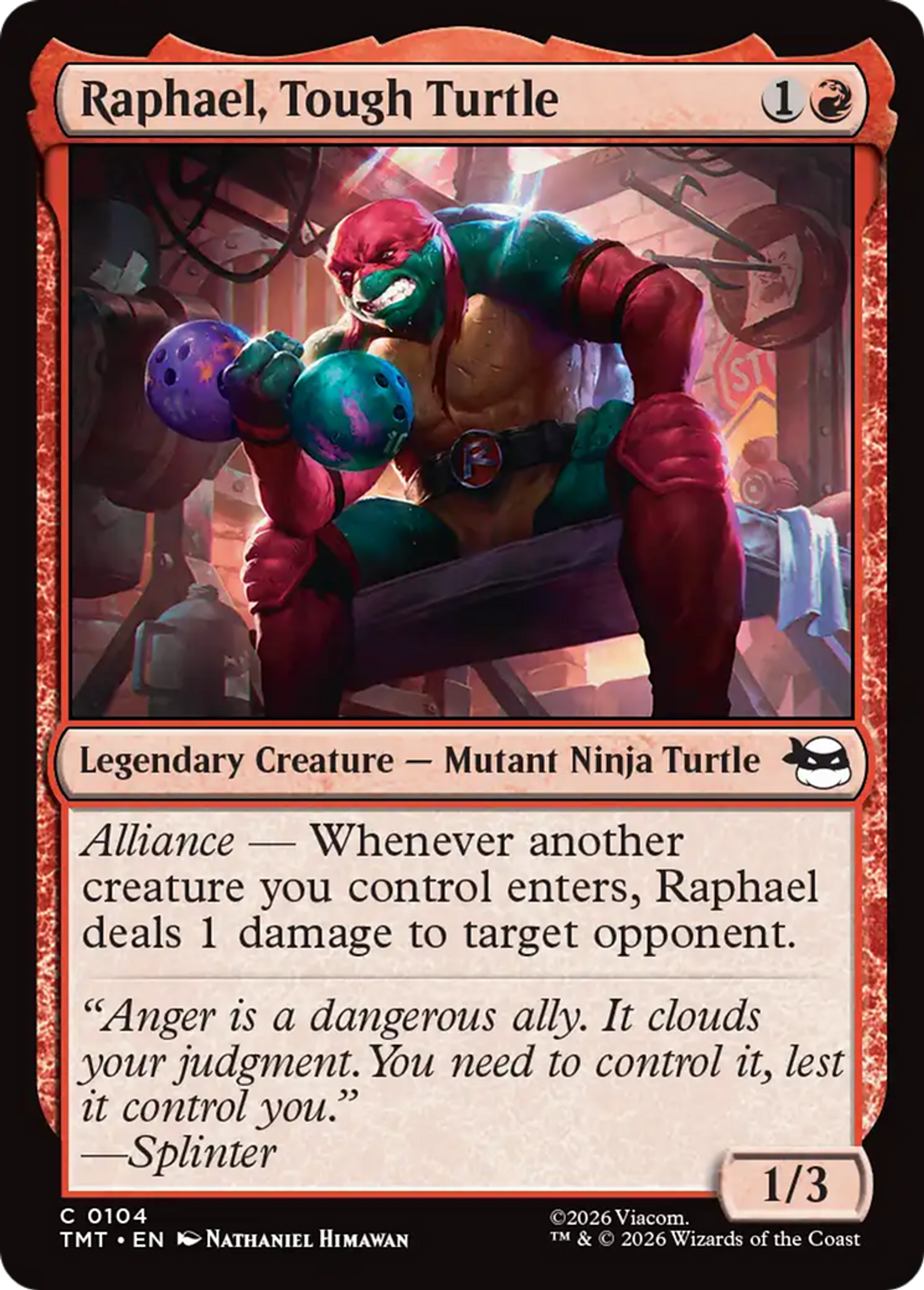 Raphael, Tough Turtle — Teenage Mutant Ninja Turtles — Magic: The Gathering