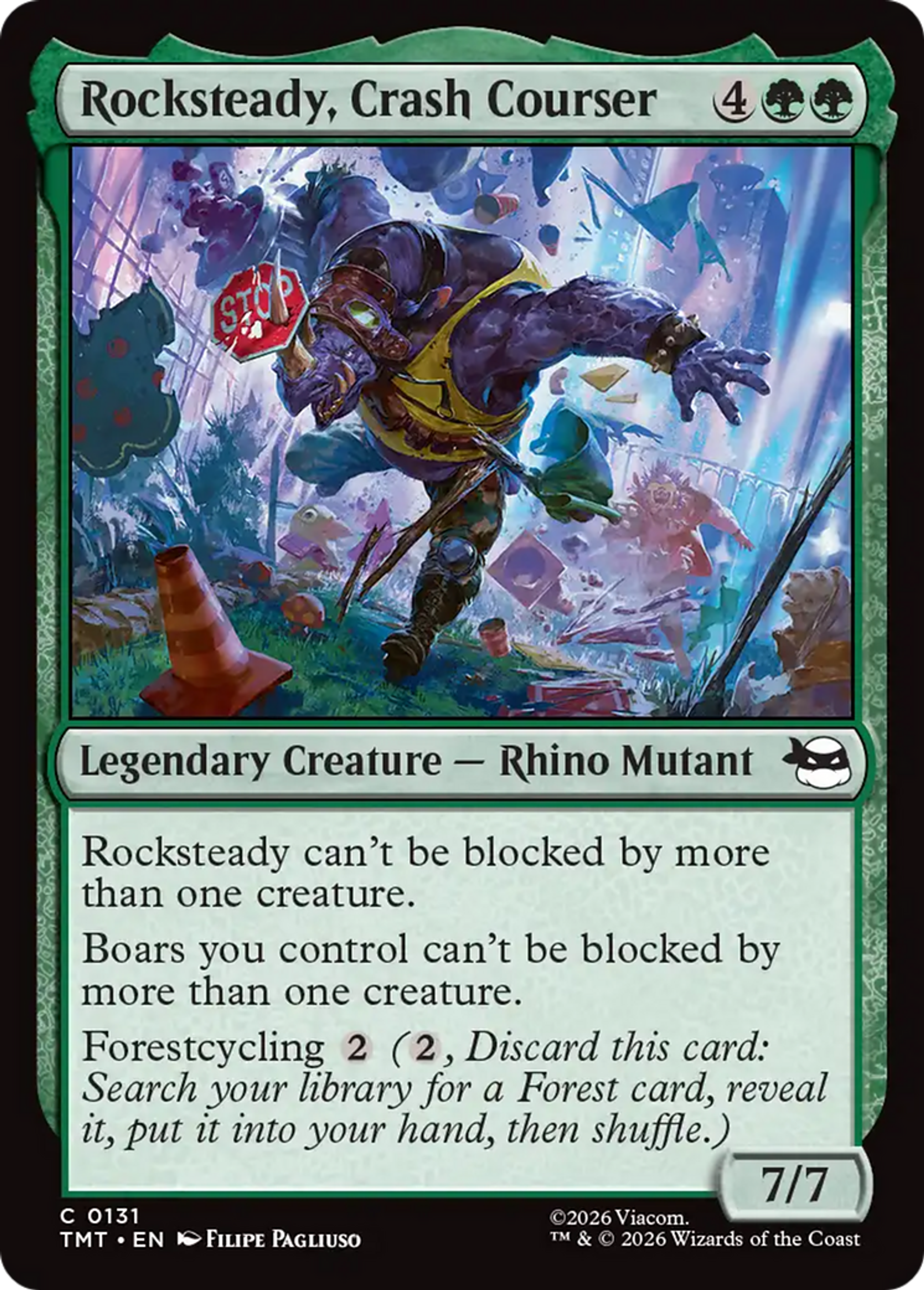 Rocksteady, Crash Courser — Teenage Mutant Ninja Turtles — Magic: The Gathering