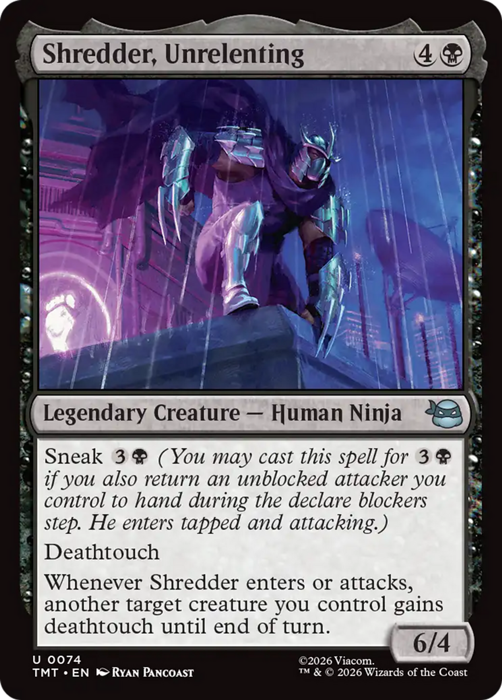 Shredder, Unrelenting — Teenage Mutant Ninja Turtles — Magic: The Gathering