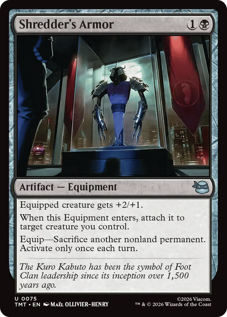 Shredder's Armor — Teenage Mutant Ninja Turtles — Magic: The Gathering