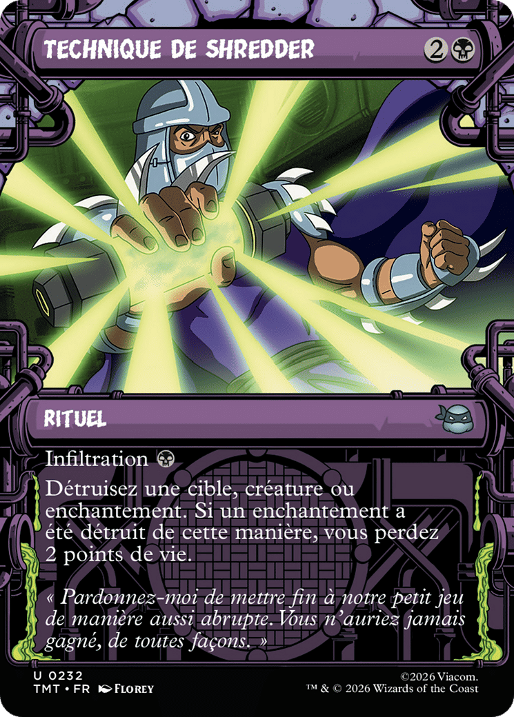 Technique de Shredder — Teenage Mutant Ninja Turtles — Magic: The Gathering