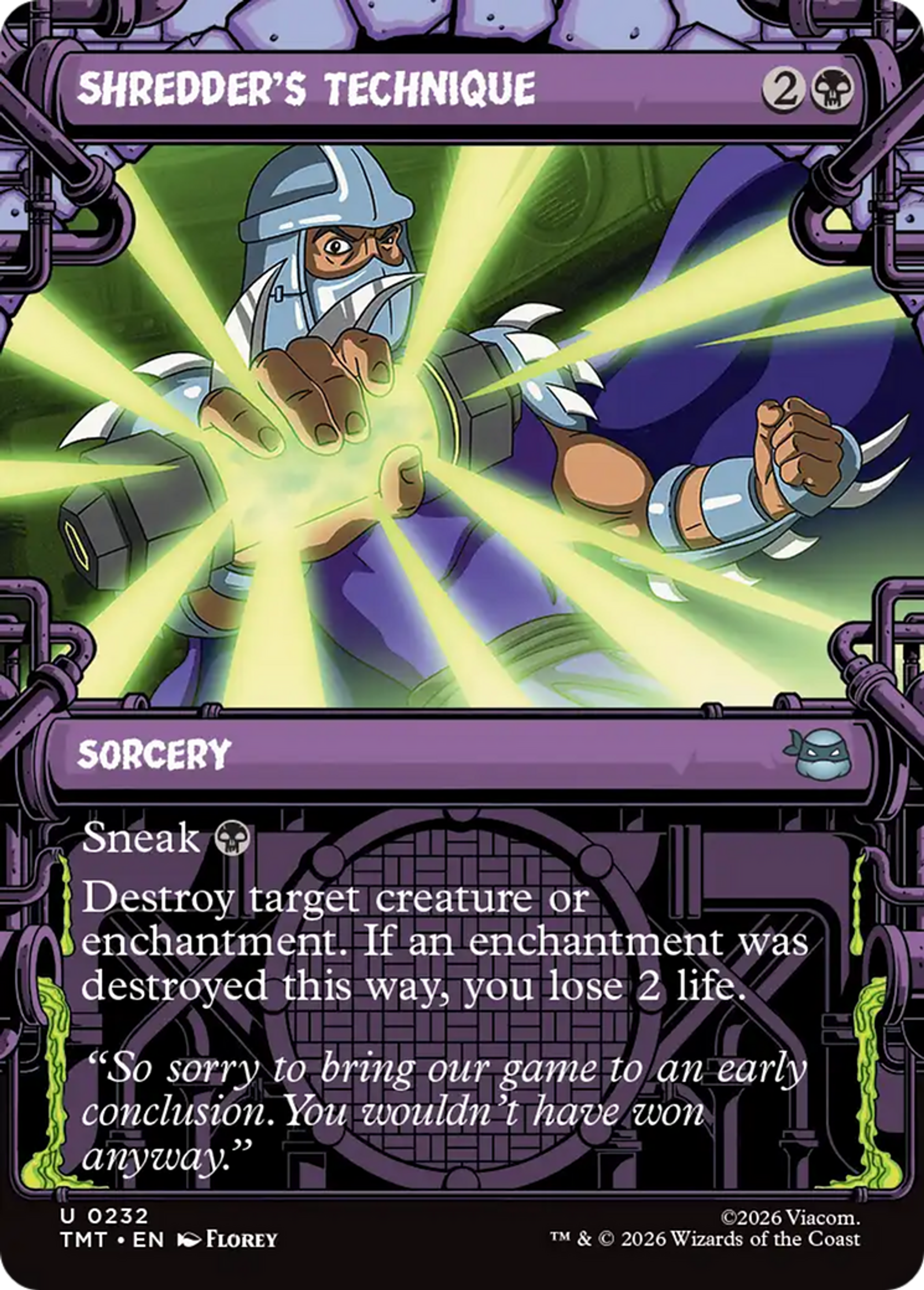 Technique de Shredder — Teenage Mutant Ninja Turtles — Magic: The Gathering