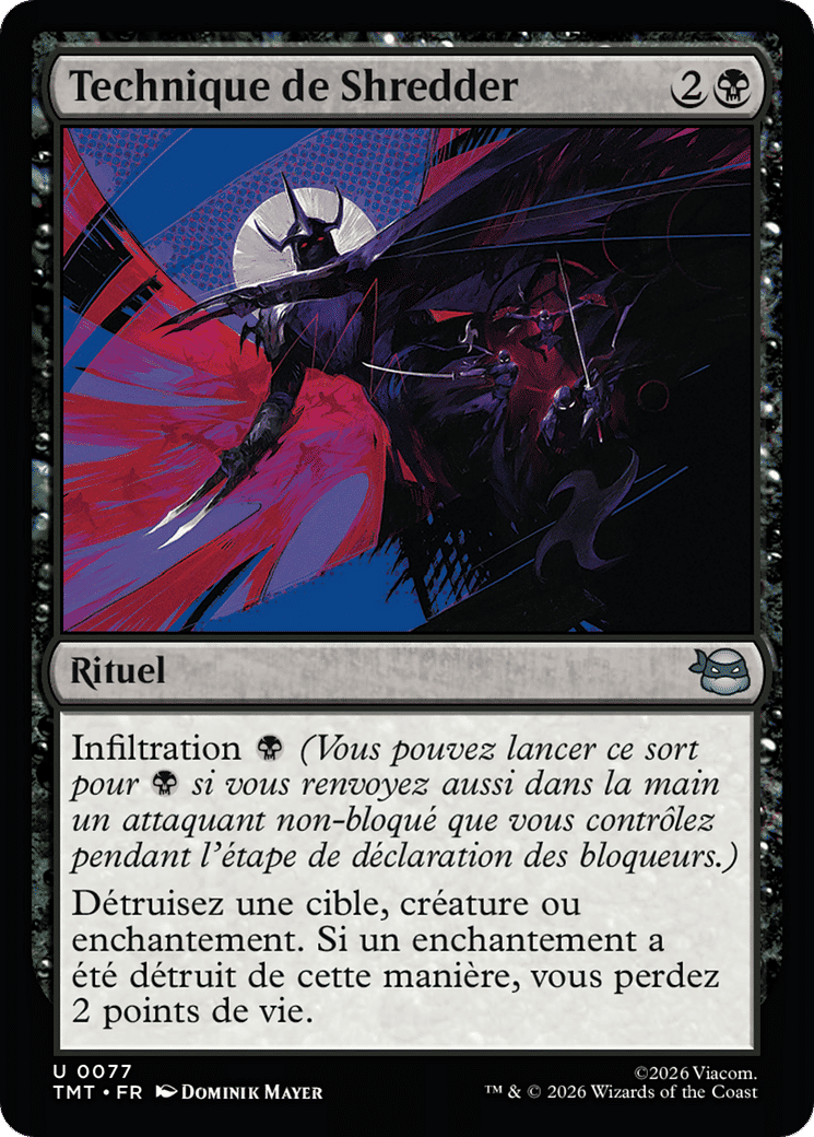 Technique de Shredder — Teenage Mutant Ninja Turtles — Magic: The Gathering