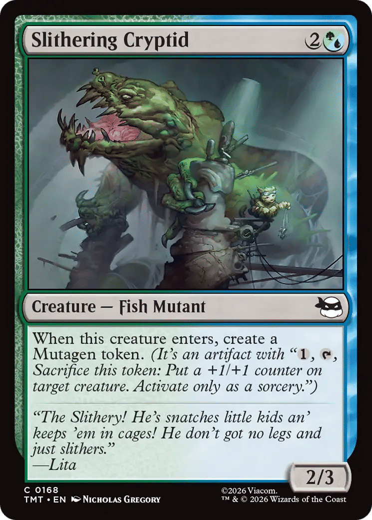 Slithering Cryptid — Teenage Mutant Ninja Turtles — Magic: The Gathering