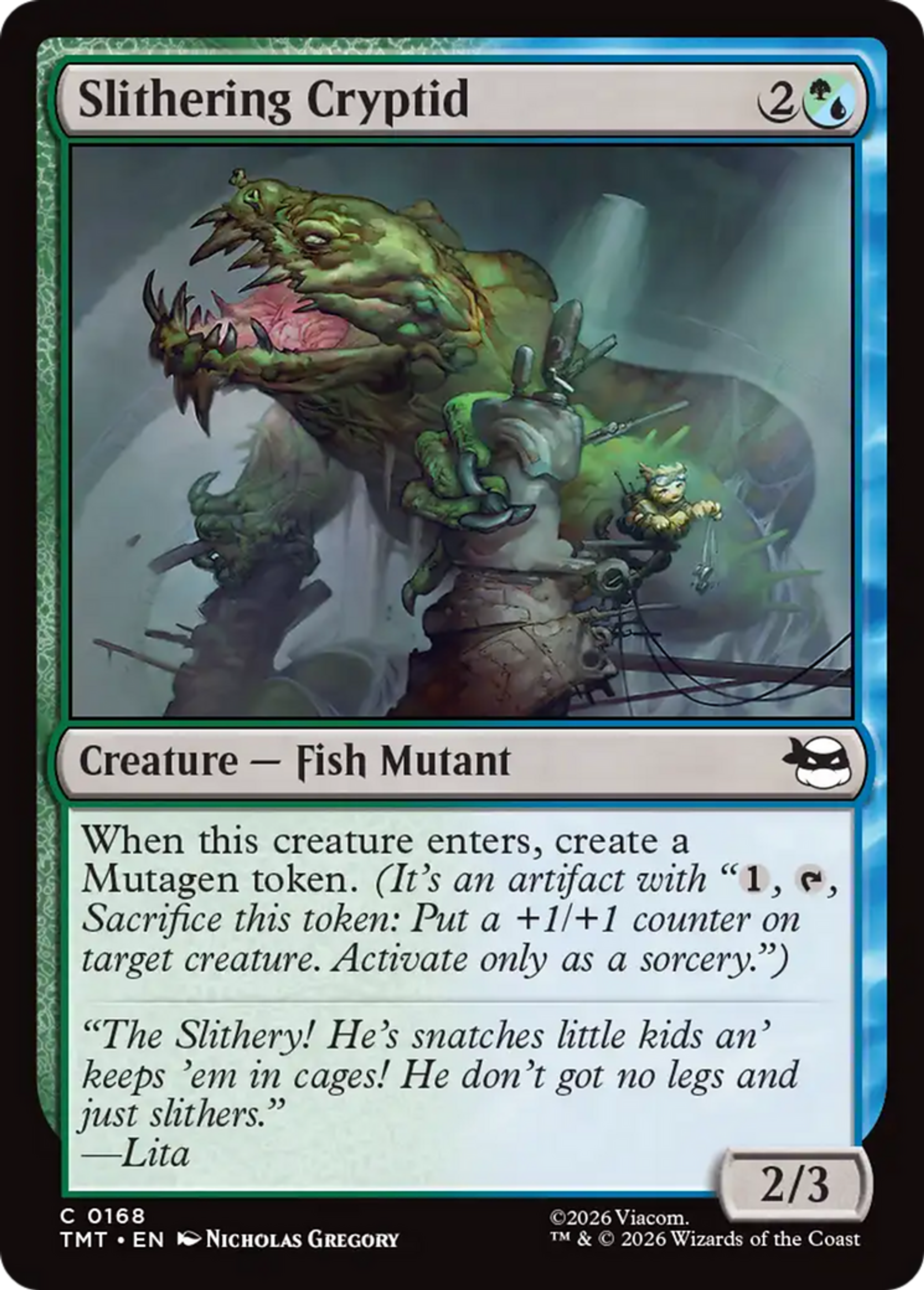 Slithering Cryptid — Teenage Mutant Ninja Turtles — Magic: The Gathering