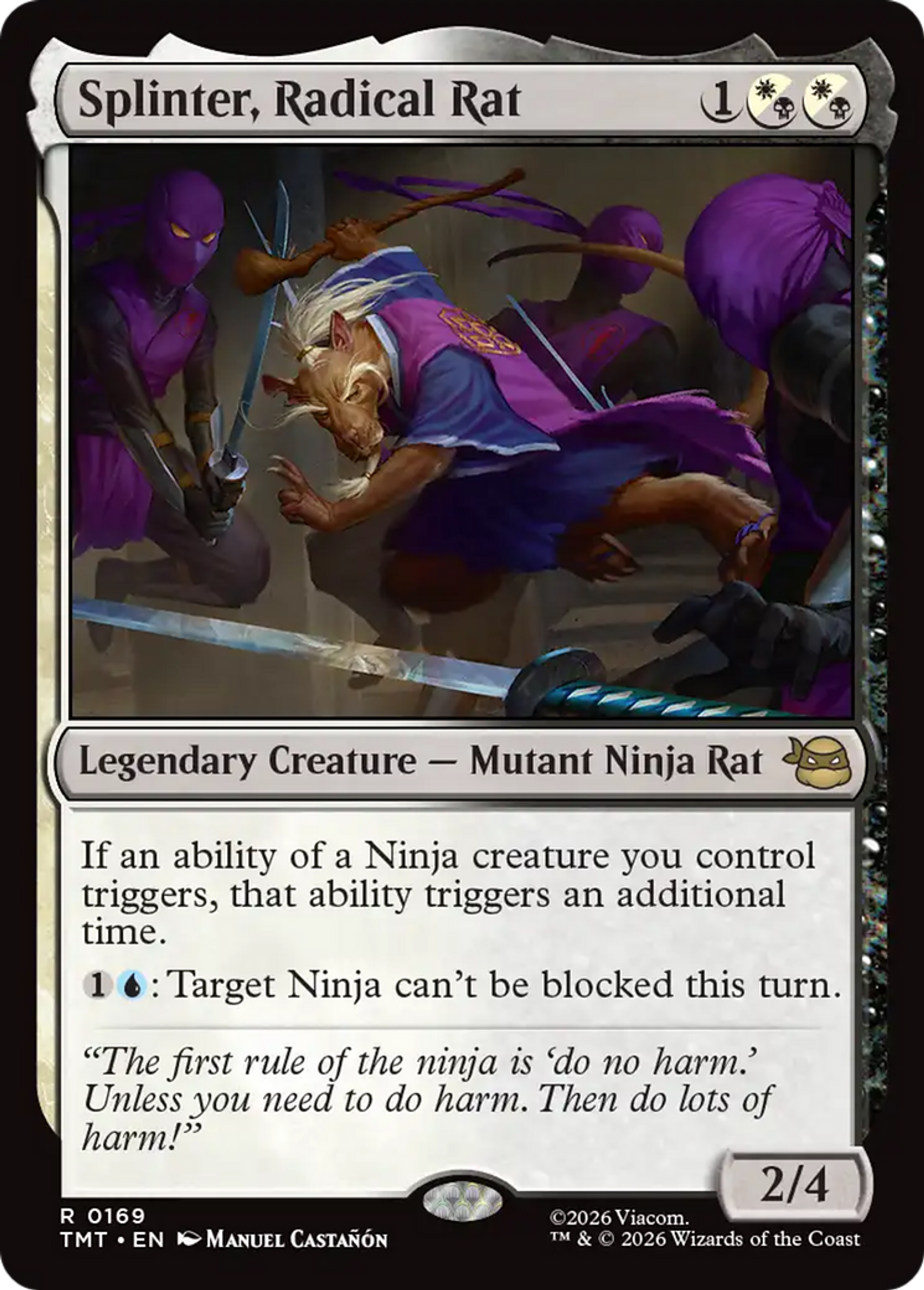 Splinter, Radical Rat — Teenage Mutant Ninja Turtles — Magic: The Gathering