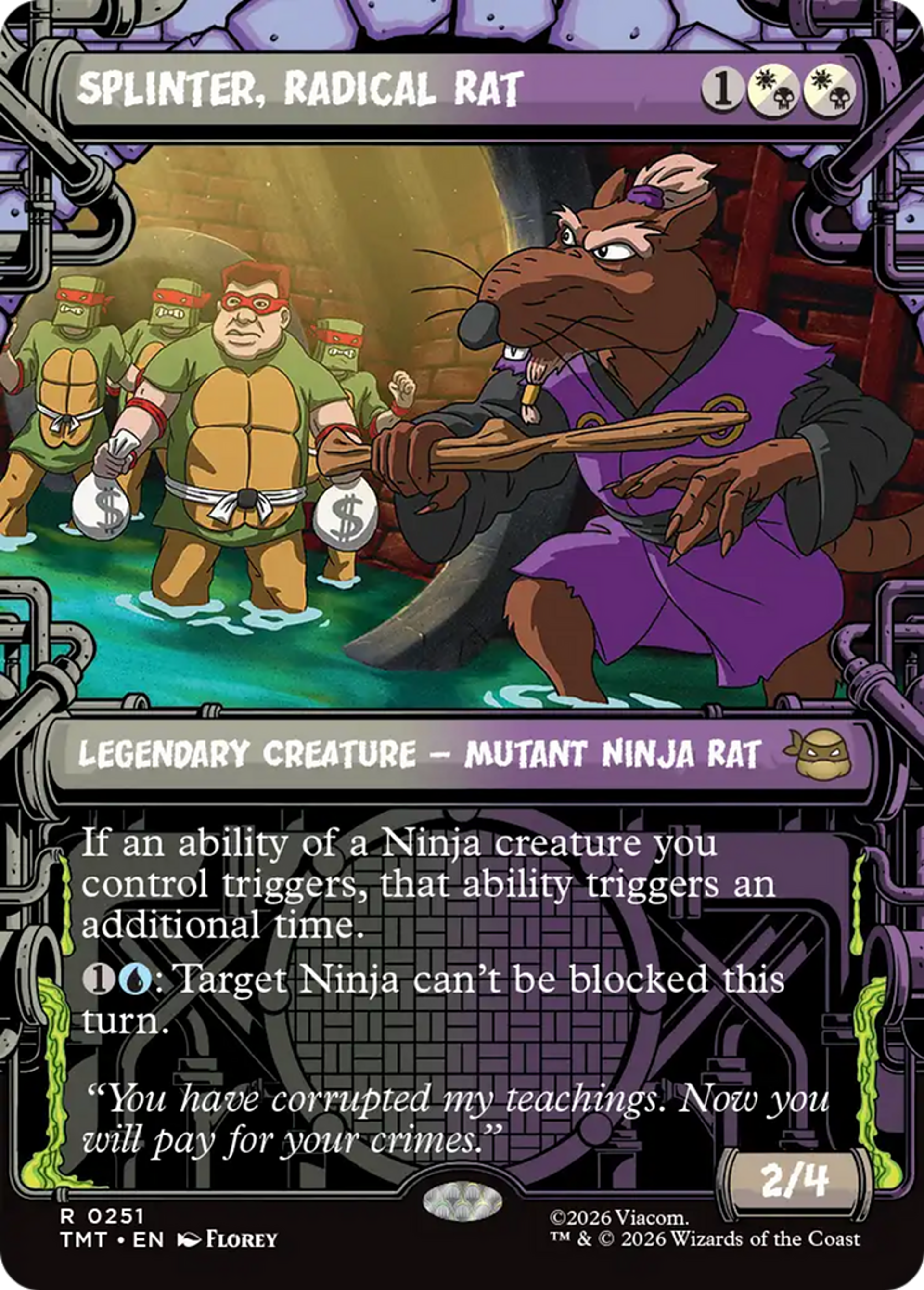 Splinter, rat génial — Teenage Mutant Ninja Turtles — Magic: The Gathering