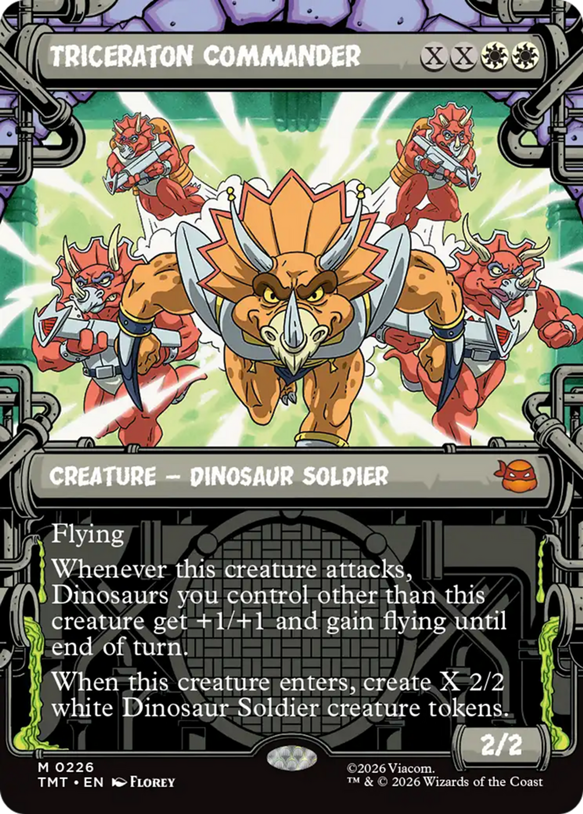 Commandant tricératon — Teenage Mutant Ninja Turtles — Magic: The Gathering