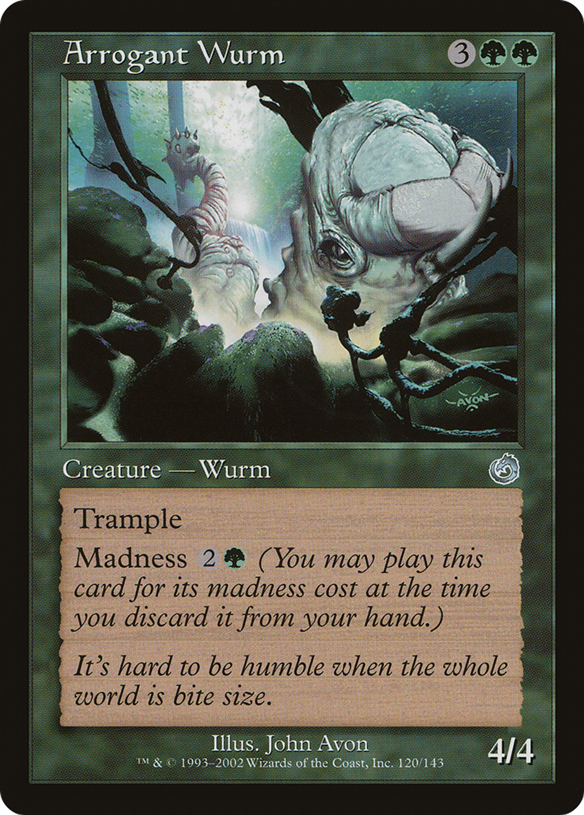Arrogant Wurm — Torment — Magic: The Gathering