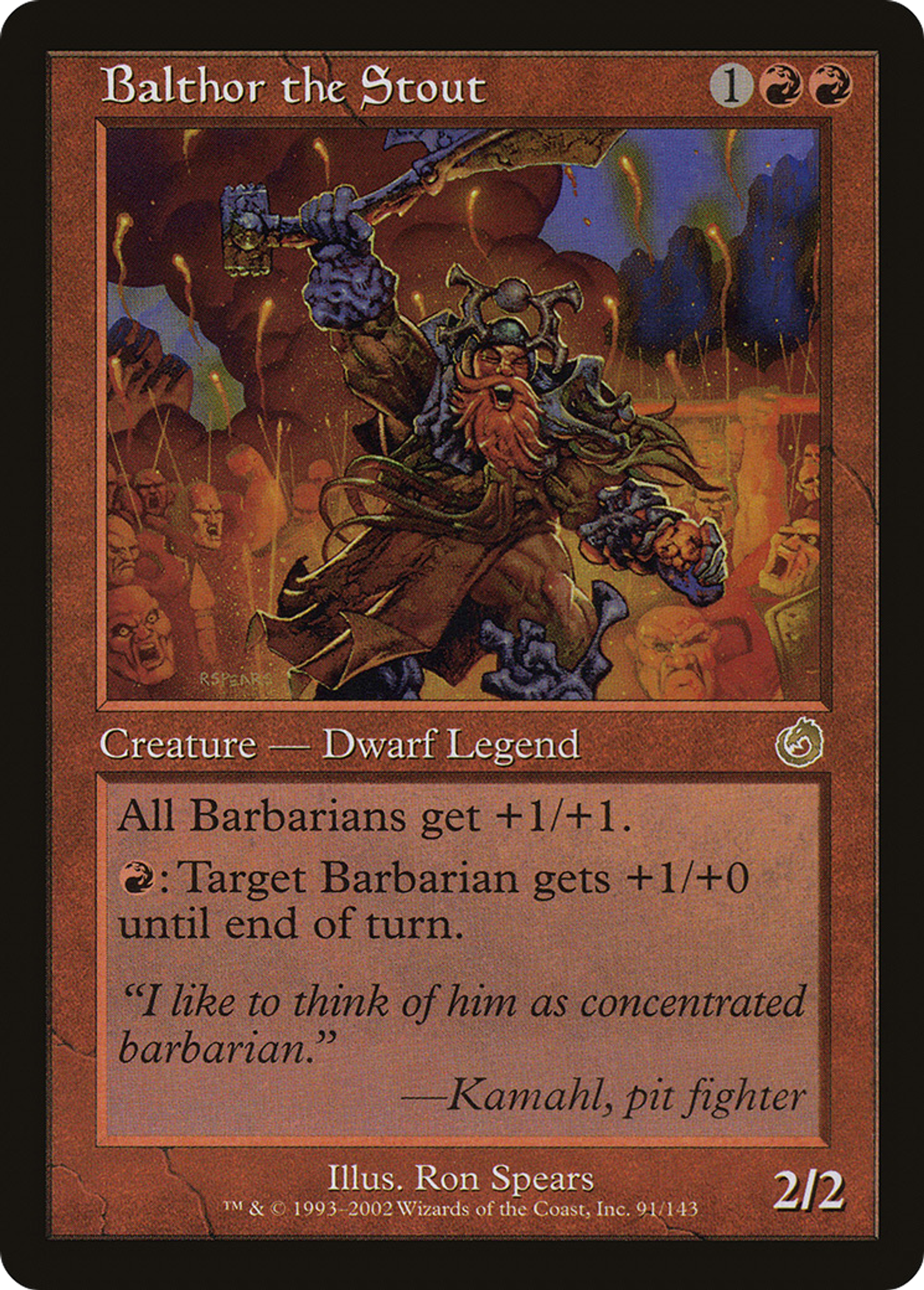 Balthor the Stout — Torment — Magic: The Gathering