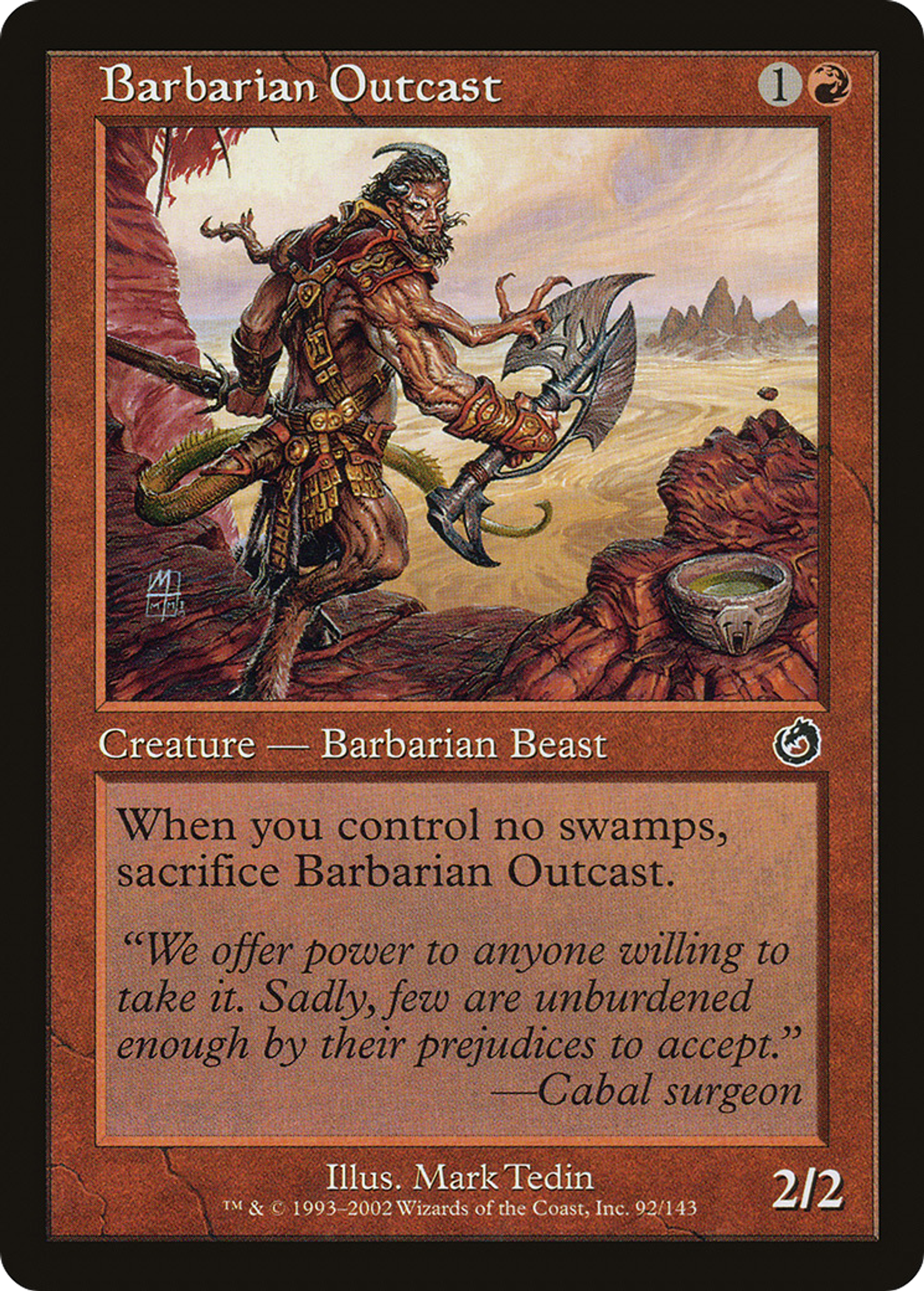 Barbarian Outcast — Torment — Magic: The Gathering