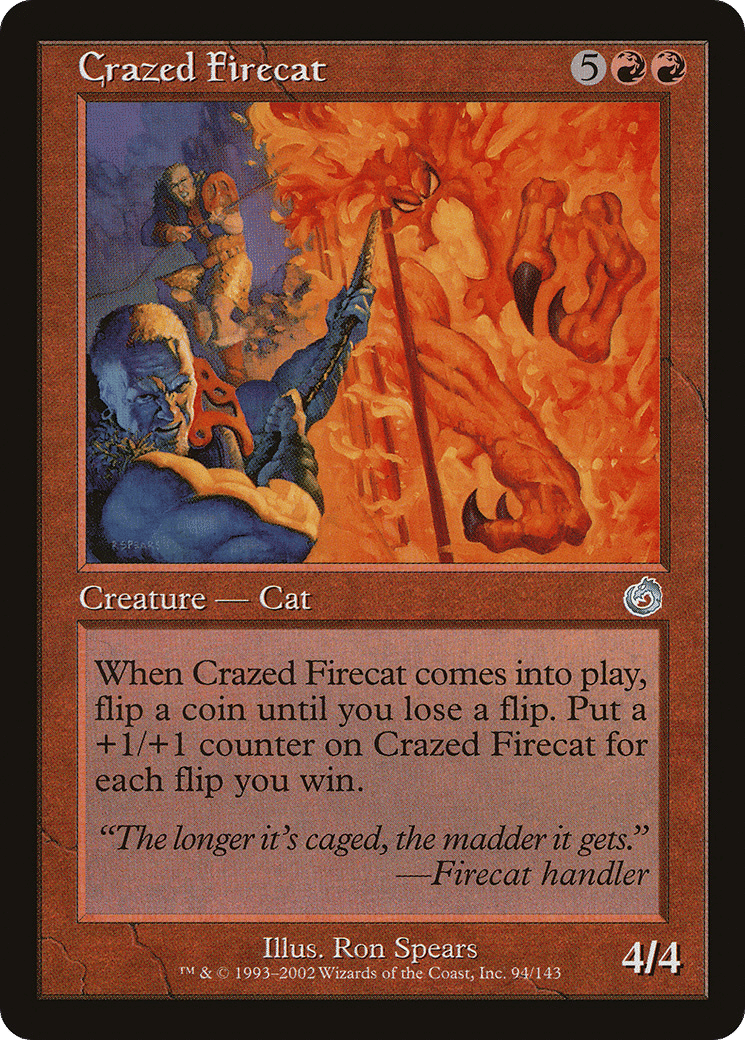 Crazed Firecat — Torment — Magic: The Gathering