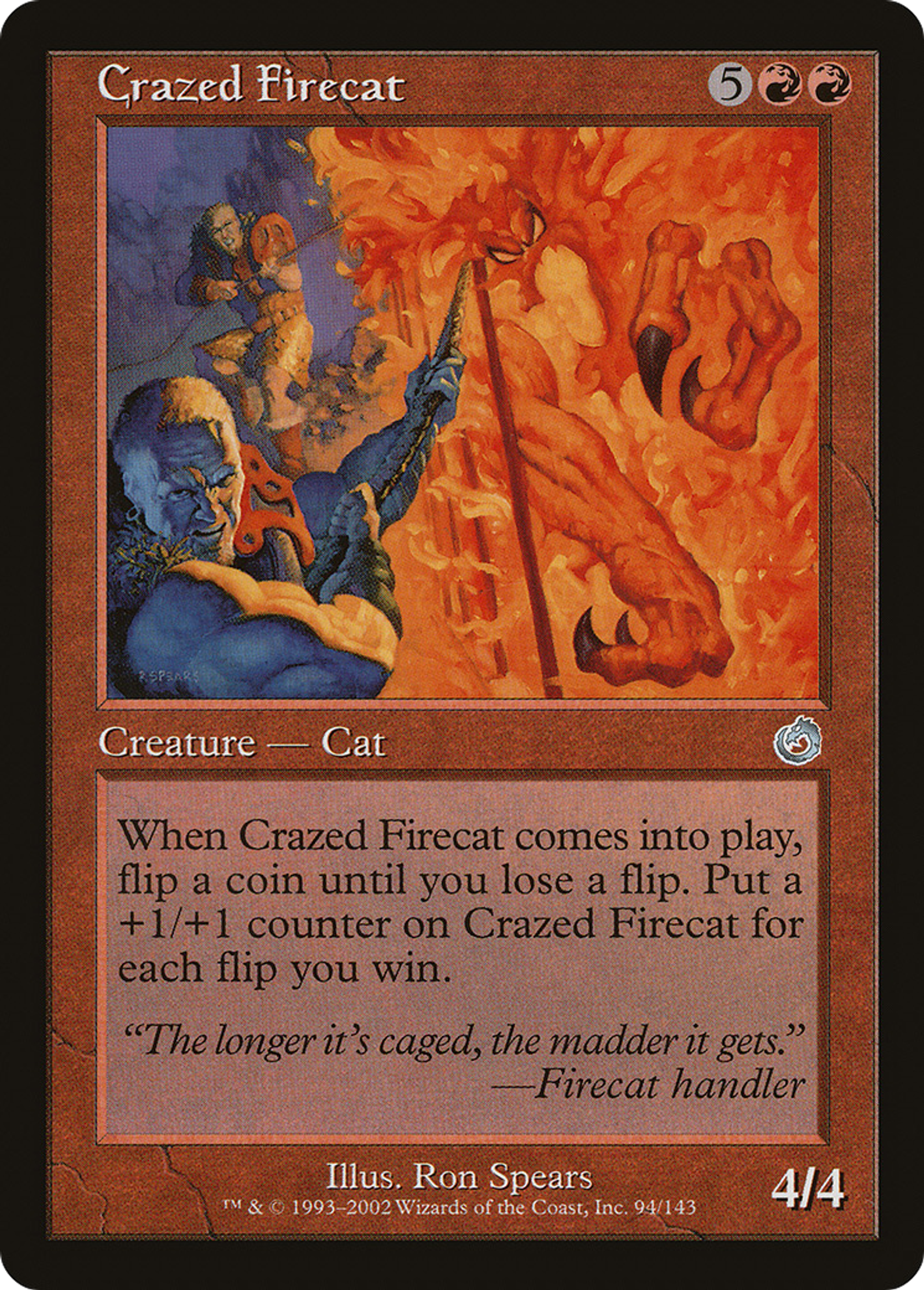 Crazed Firecat — Torment — Magic: The Gathering