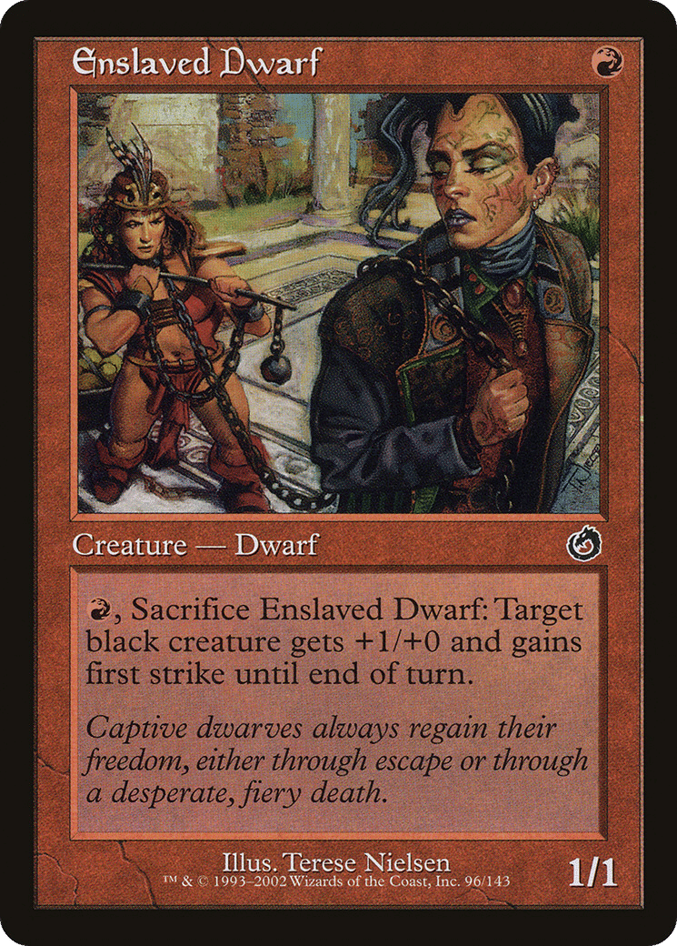 Enslaved Dwarf — Torment — Magic: The Gathering