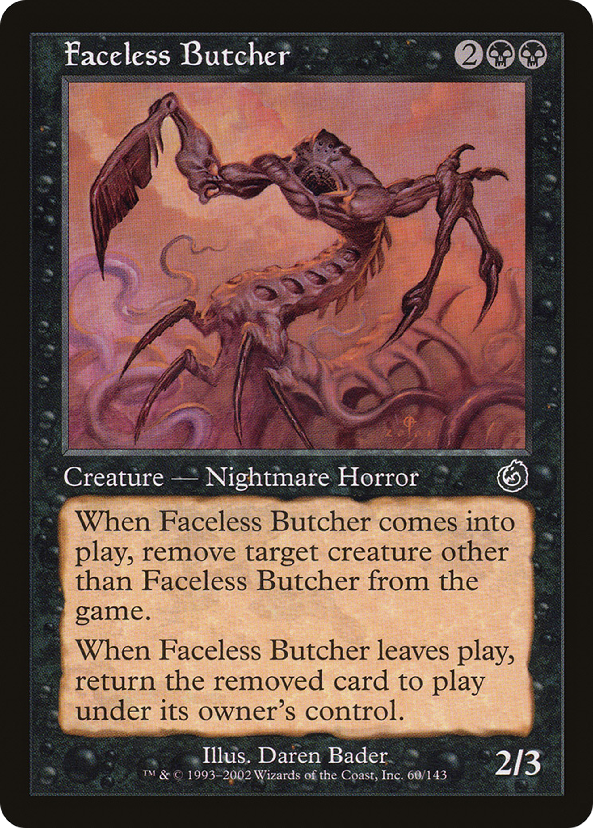 Faceless Butcher — Torment — Magic: The Gathering