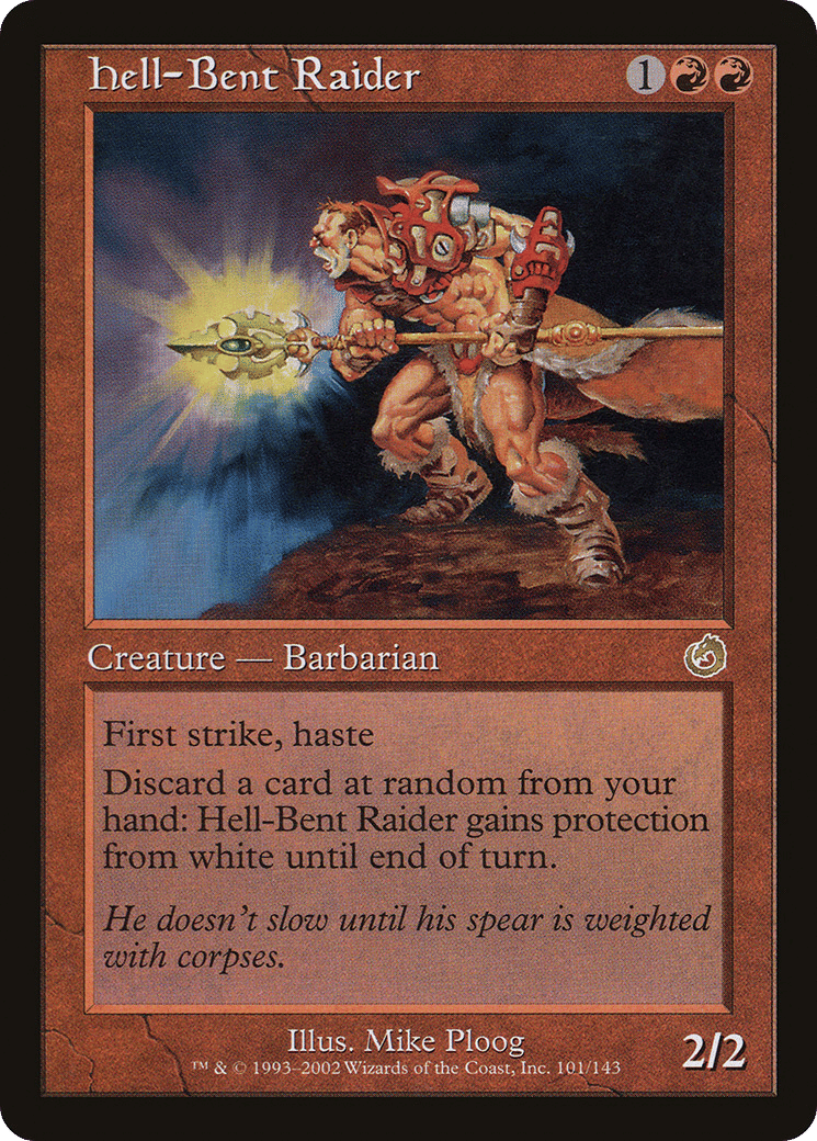 Hell-Bent Raider — Torment — Magic: The Gathering