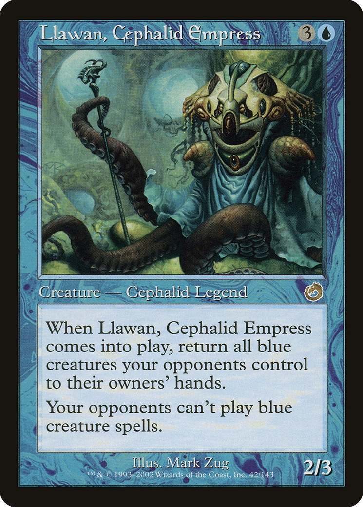 Llawan, Cephalid Empress — Torment — Magic: The Gathering