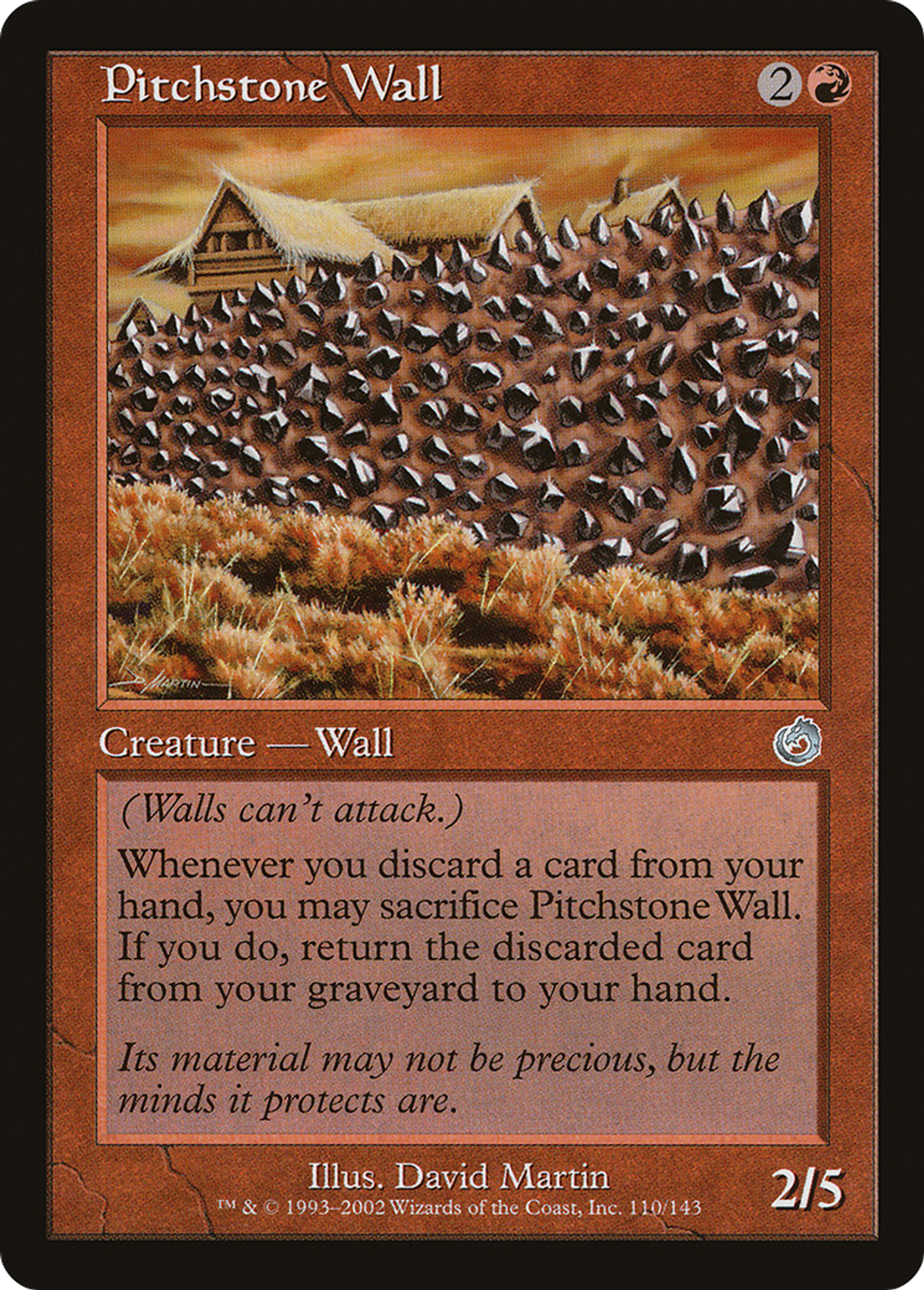 Pitchstone Wall — Torment — Magic: The Gathering