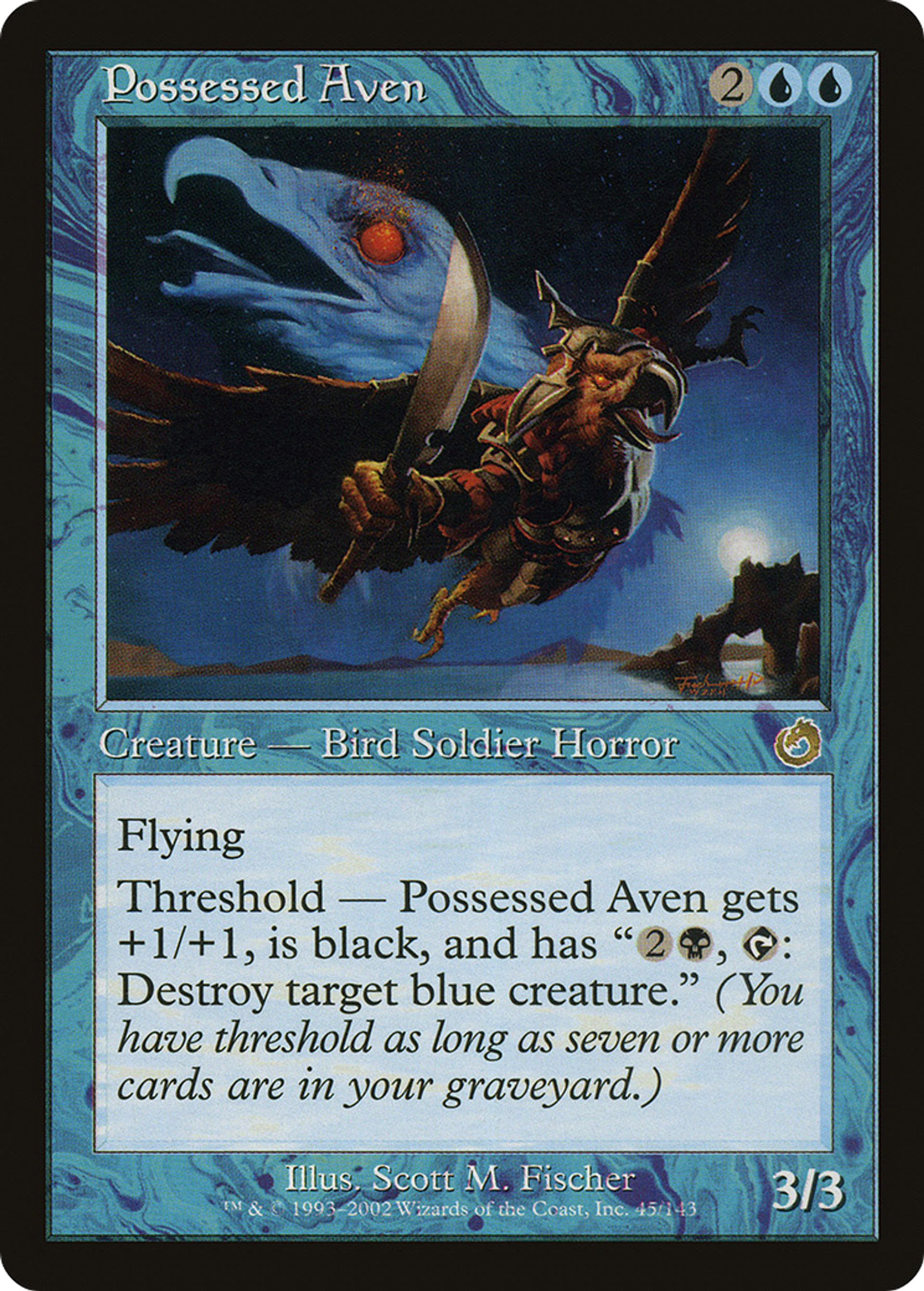 Possessed Aven — Torment — Magic: The Gathering
