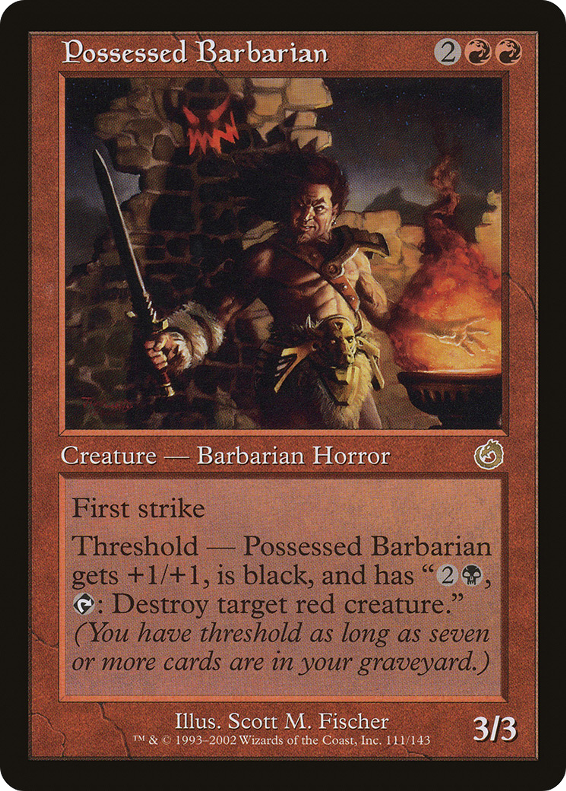Possessed Barbarian — Torment — Magic: The Gathering