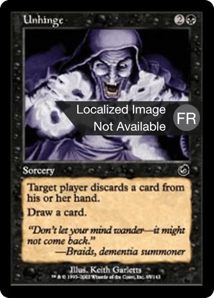 Rendre dingue — Torment — Magic: The Gathering