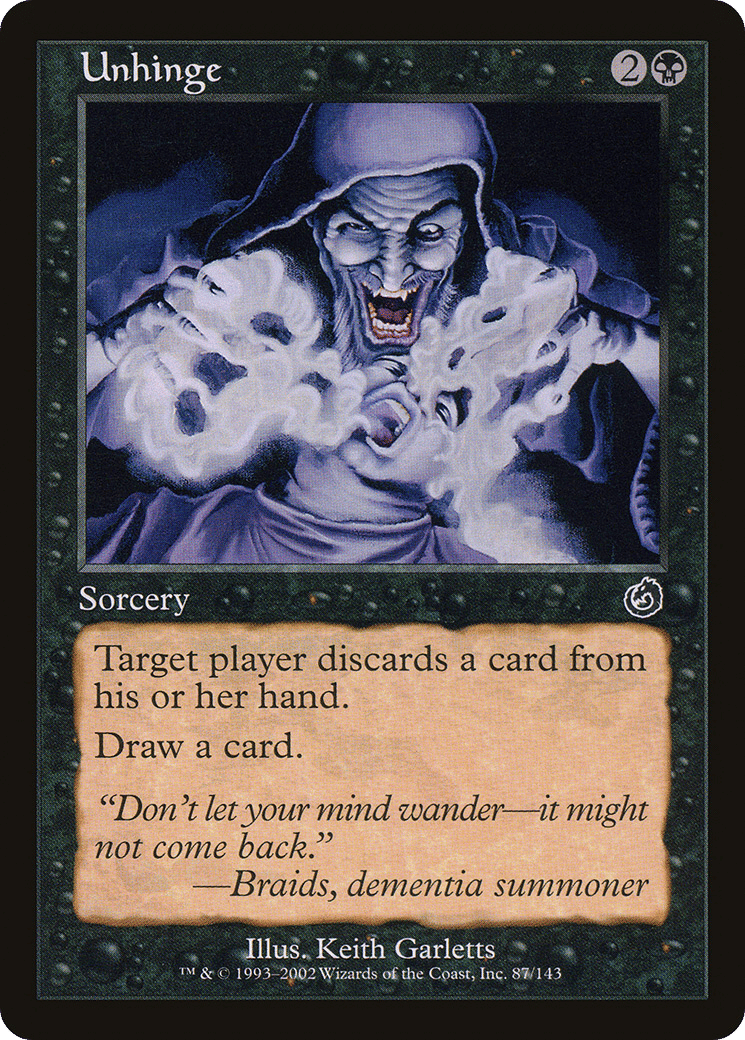 Unhinge — Torment — Magic: The Gathering