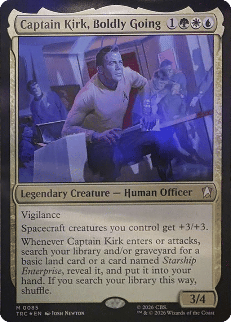 Captain Kirk, Boldly Going — Star Trek Commander — Magic: The Gathering