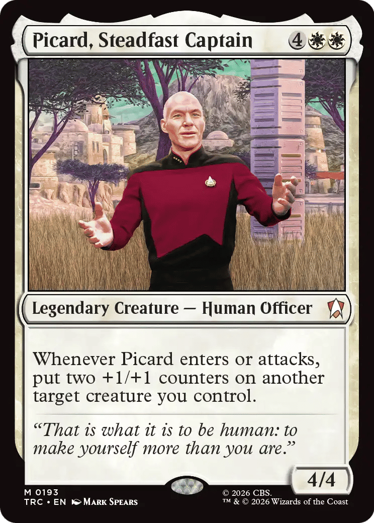 Picard, Steadfast Captain — Star Trek Commander — Magic: The Gathering