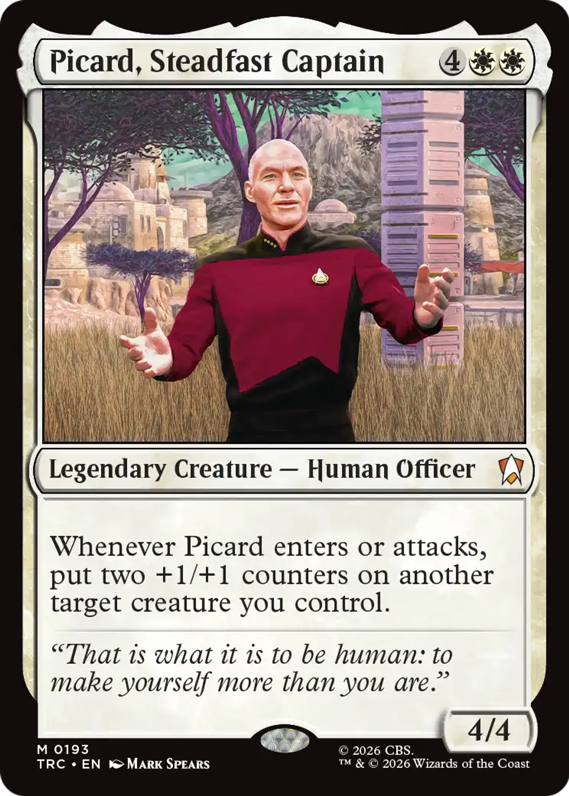 Picard, Steadfast Captain — Star Trek Commander — Magic: The Gathering