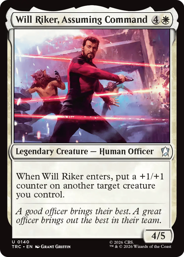 Will Riker, Assuming Command — Star Trek Commander — Magic: The Gathering