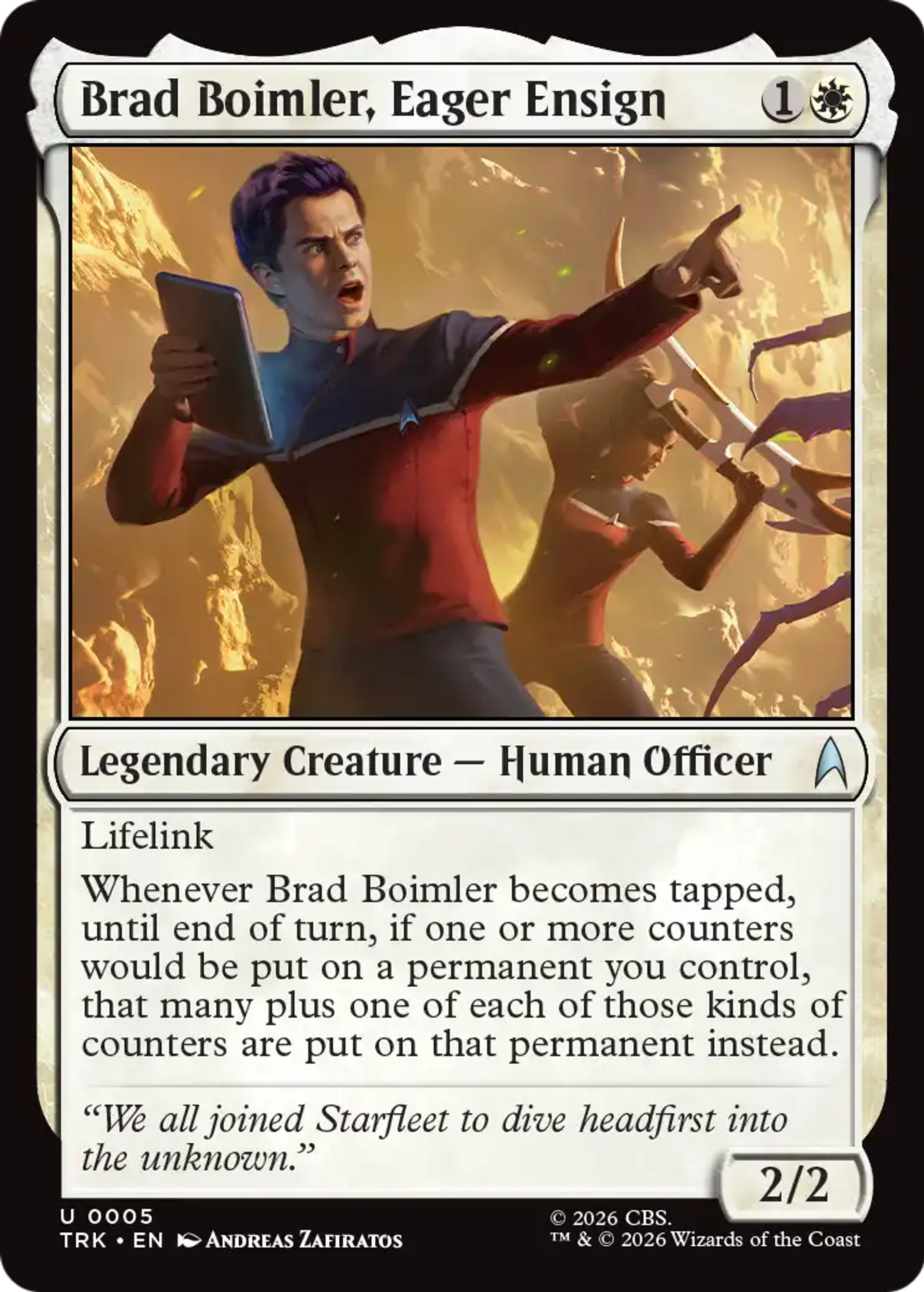Brad Boimler, Eager Ensign — Star Trek — Magic: The Gathering