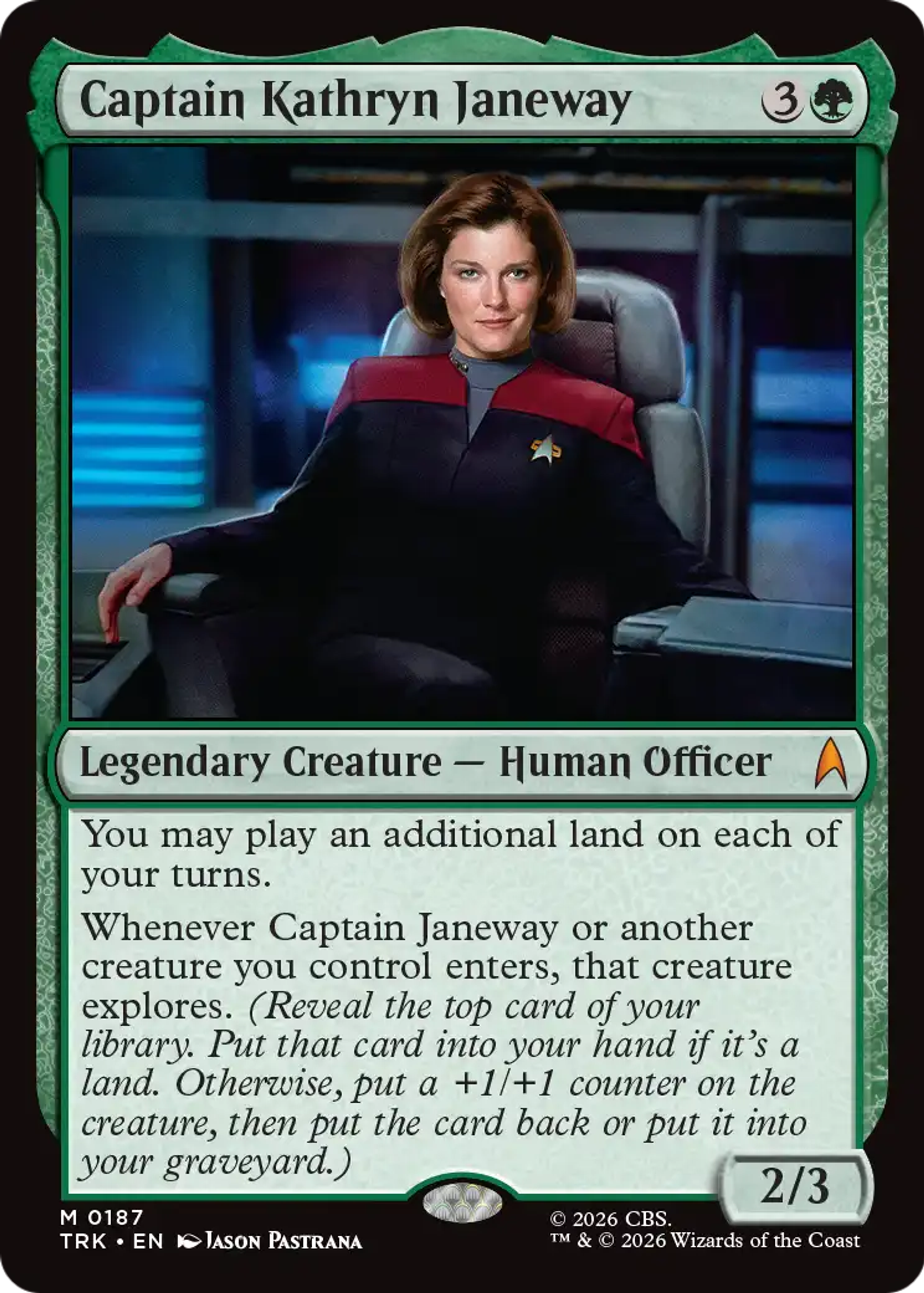 Captain Kathryn Janeway — Star Trek — Magic: The Gathering