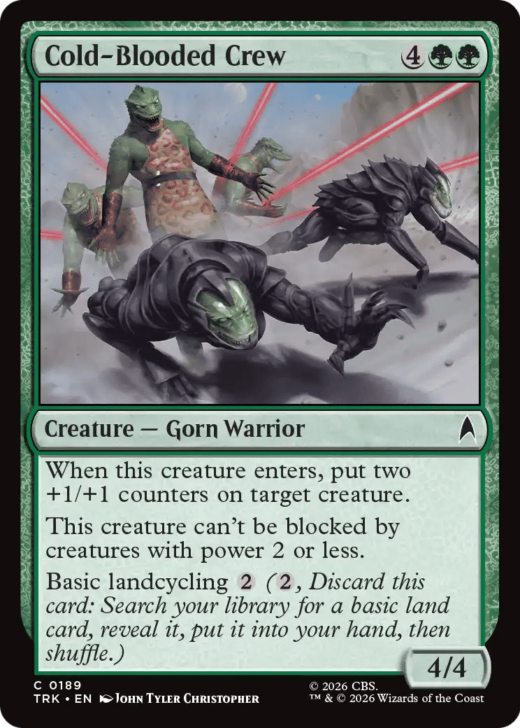 Cold-Blooded Crew — Star Trek — Magic: The Gathering
