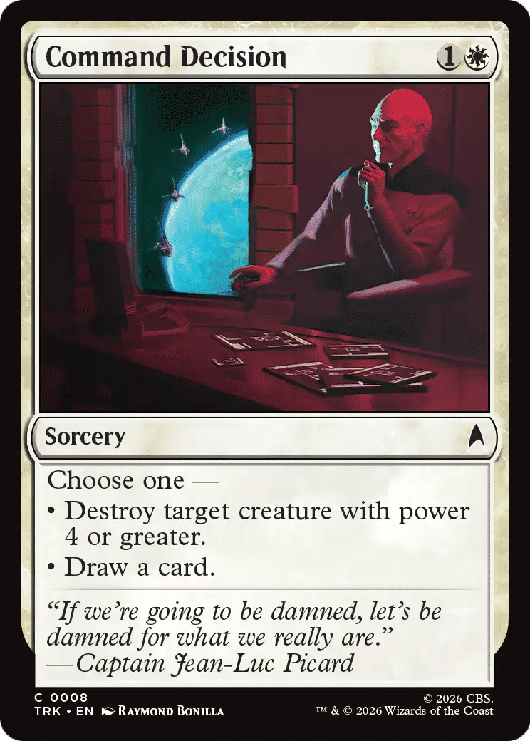 Command Decision — Star Trek — Magic: The Gathering