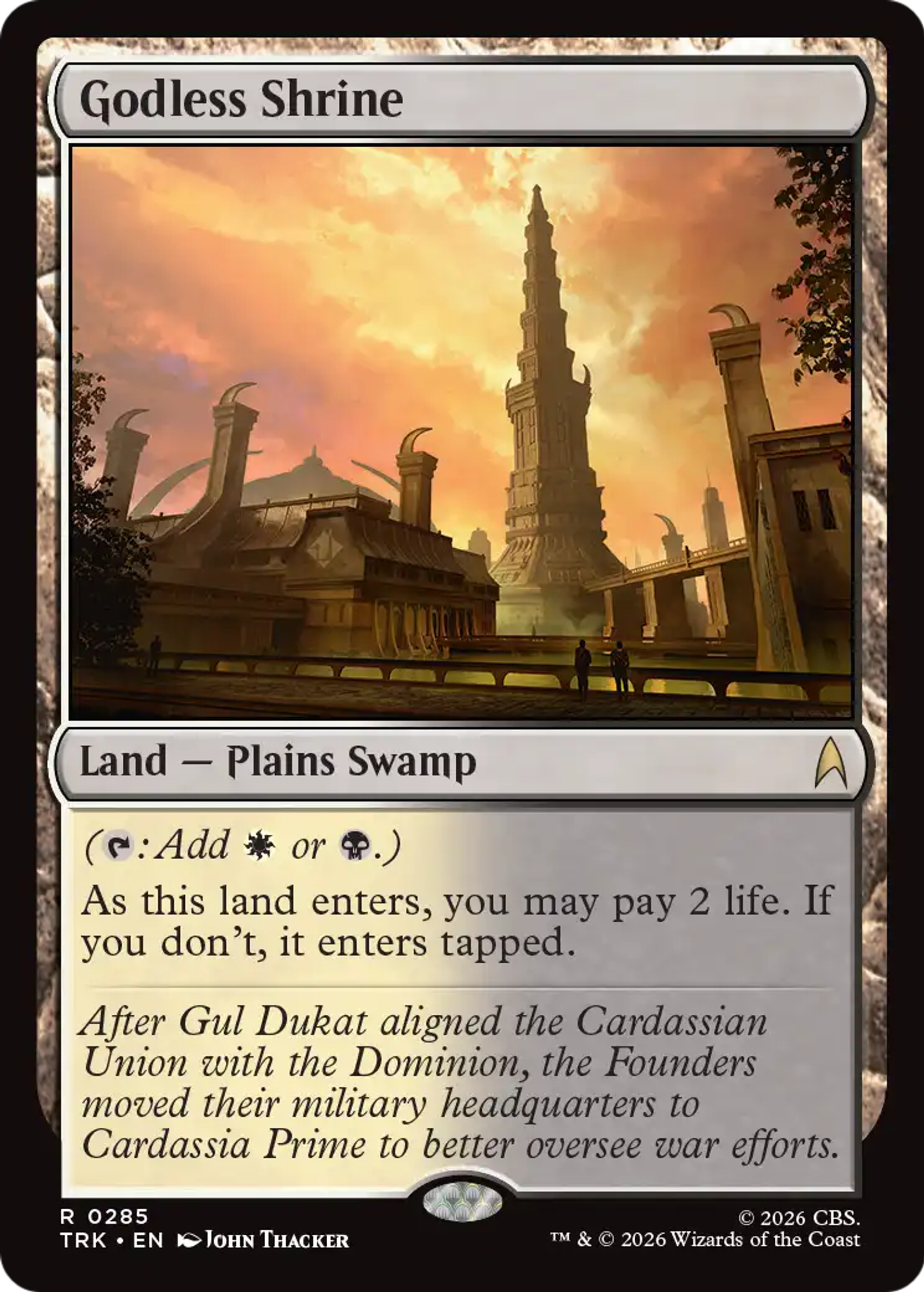 Godless Shrine — Star Trek — Magic: The Gathering