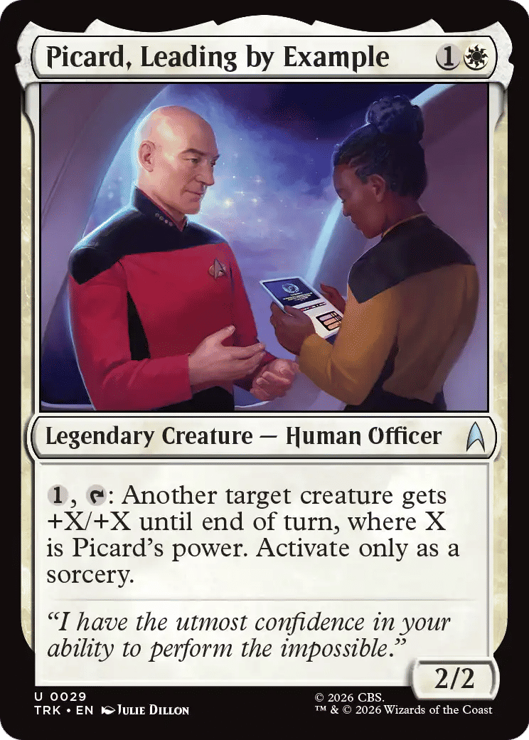 Picard, Leading by Example — Star Trek — Magic: The Gathering