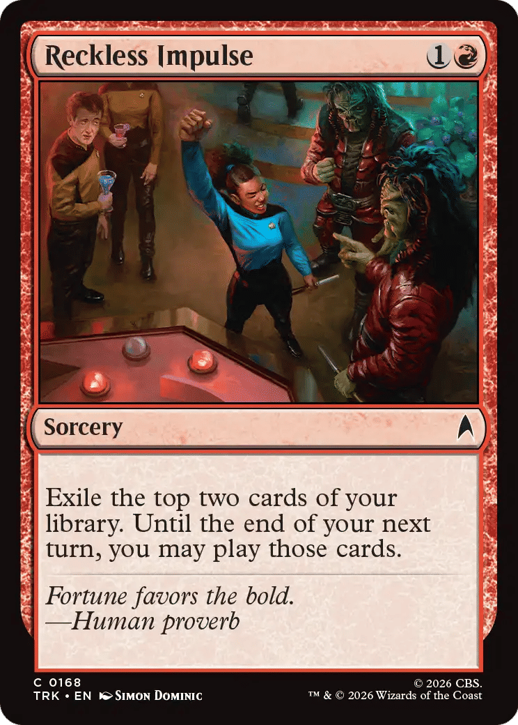 Reckless Impulse — Star Trek — Magic: The Gathering