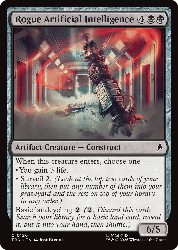 Rogue Artificial Intelligence — Star Trek — Magic: The Gathering