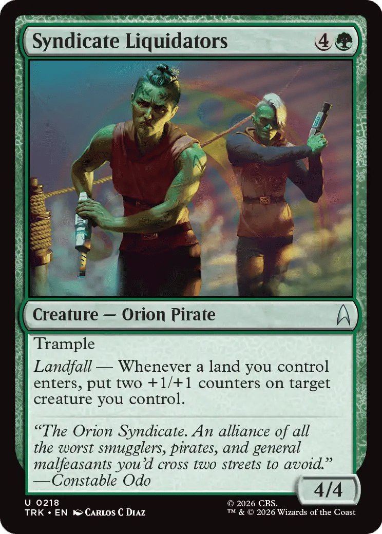 Syndicate Liquidators — Star Trek — Magic: The Gathering