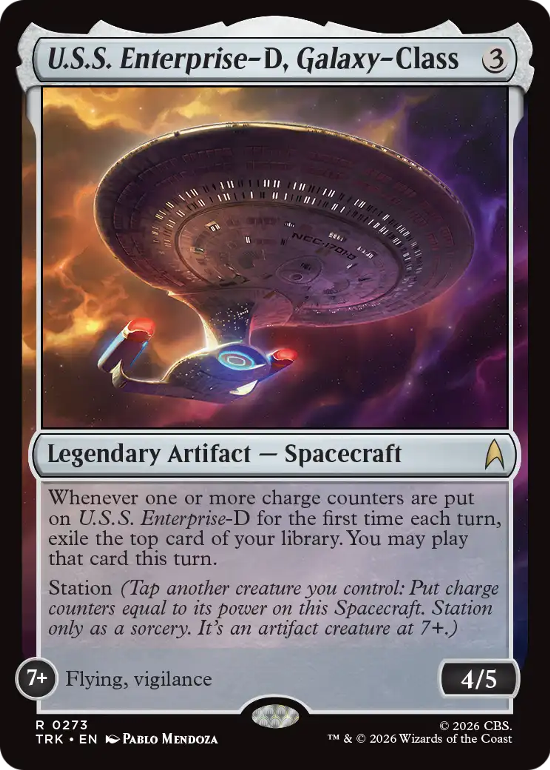 U.S.S. Enterprise-D, Galaxy-Class — Star Trek — Magic: The Gathering
