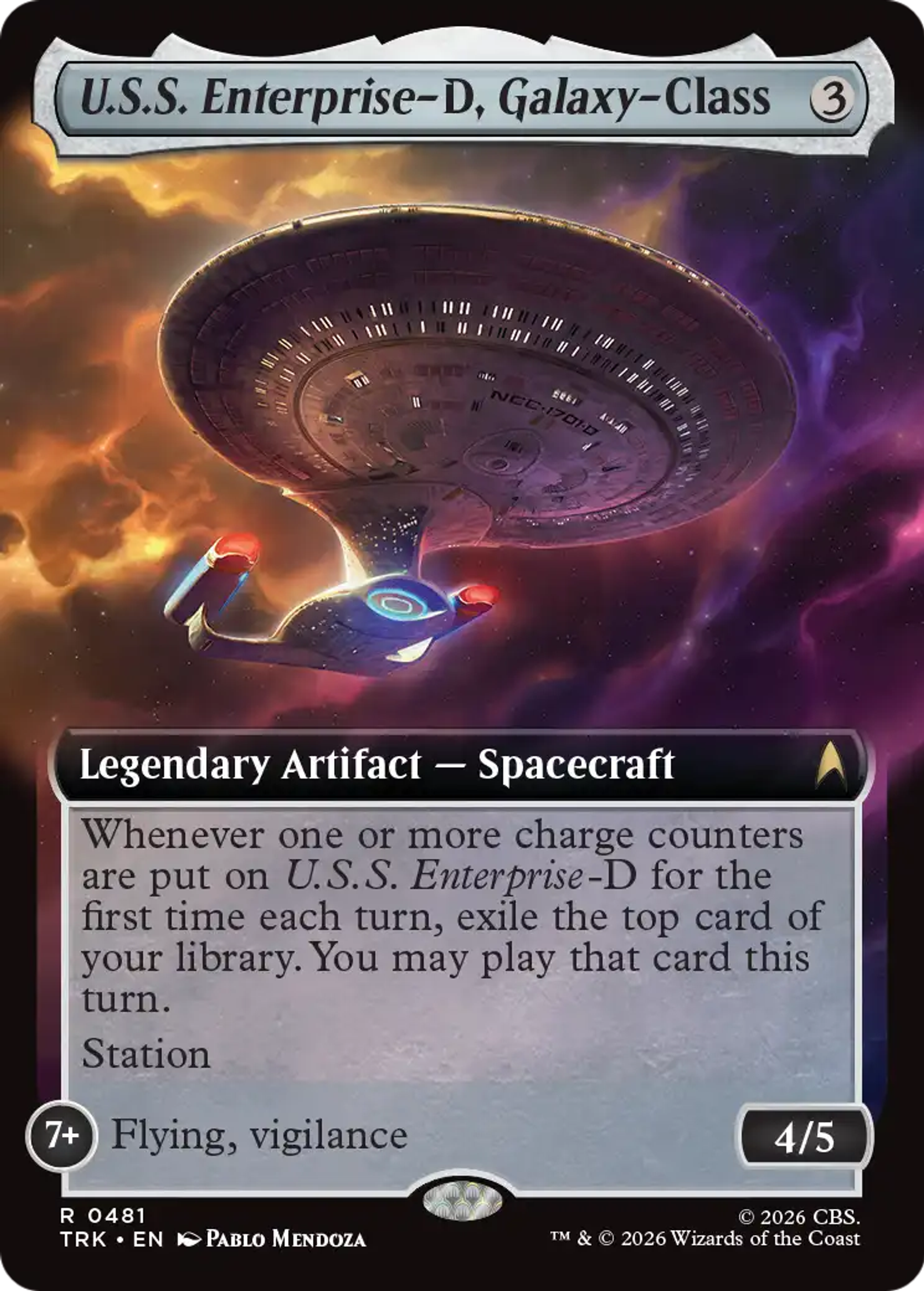 U.S.S. Enterprise-D, Galaxy-Class — Star Trek — Magic: The Gathering