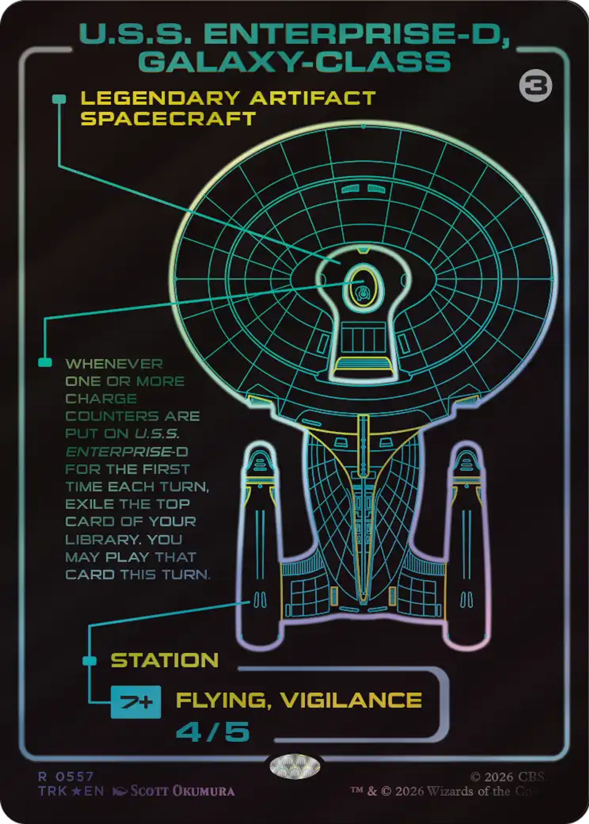 U.S.S. Enterprise-D, Galaxy-Class — Star Trek — Magic: The Gathering