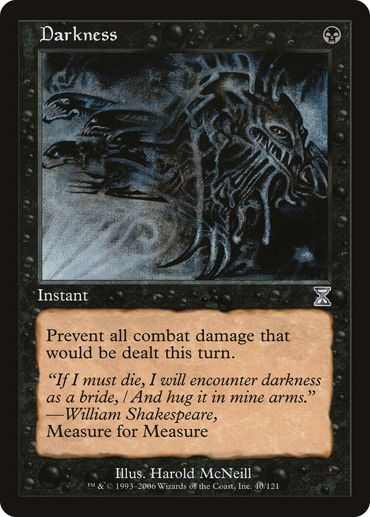 Darkness — Time Spiral Timeshifted — Magic: The Gathering